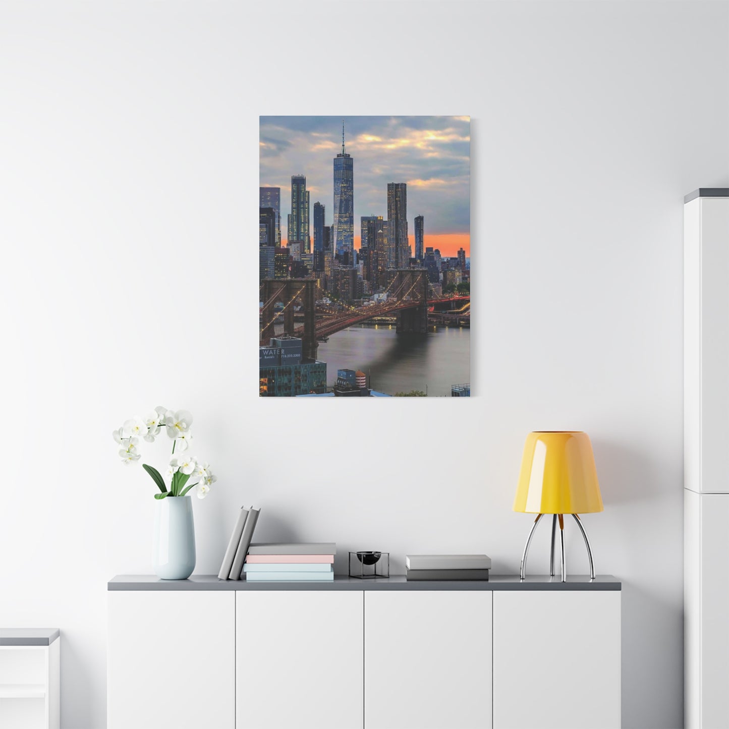 Cloudy NYC Skyline Wall Art & Canvas Prints