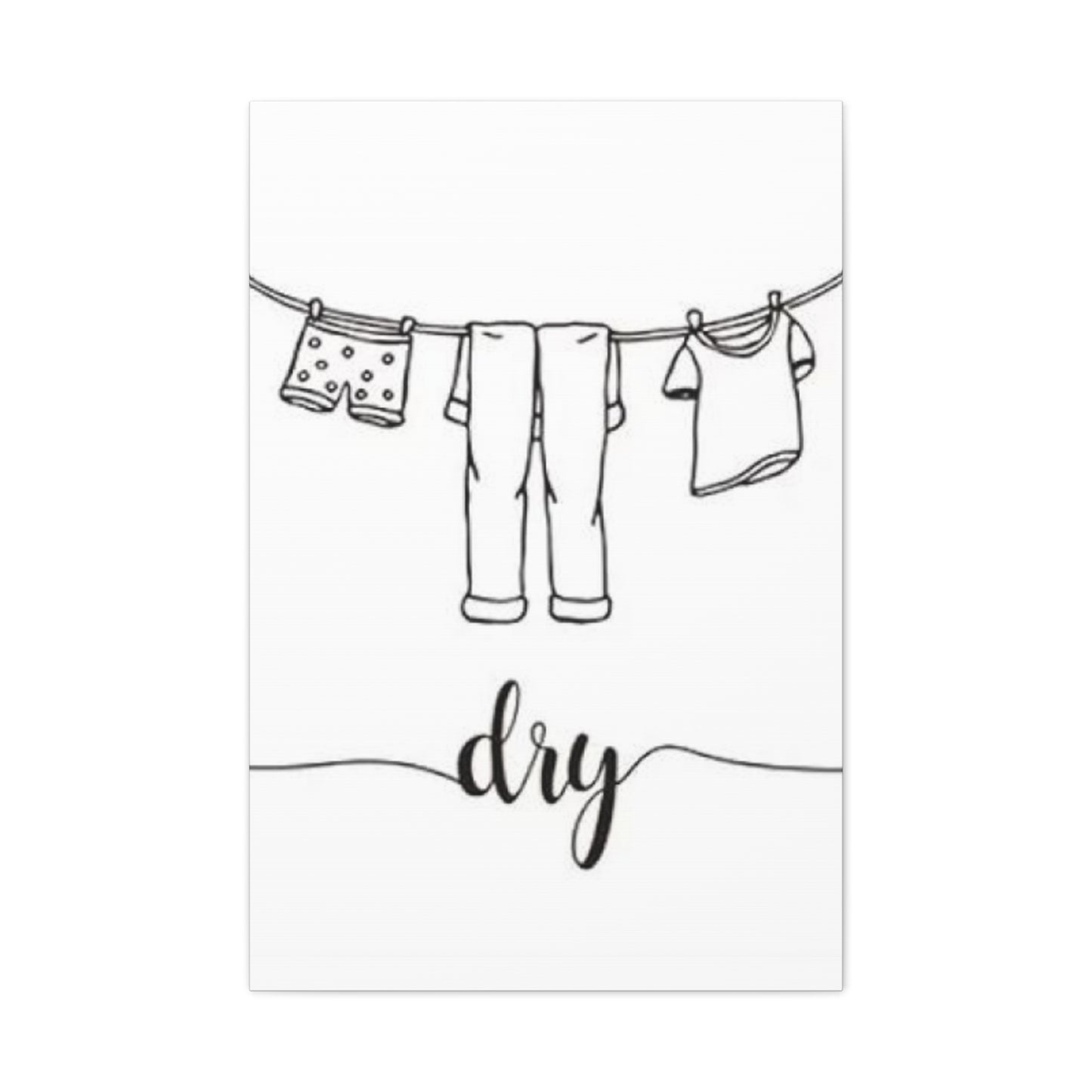 Dry Poster Laundry Wall Art & Canvas Prints