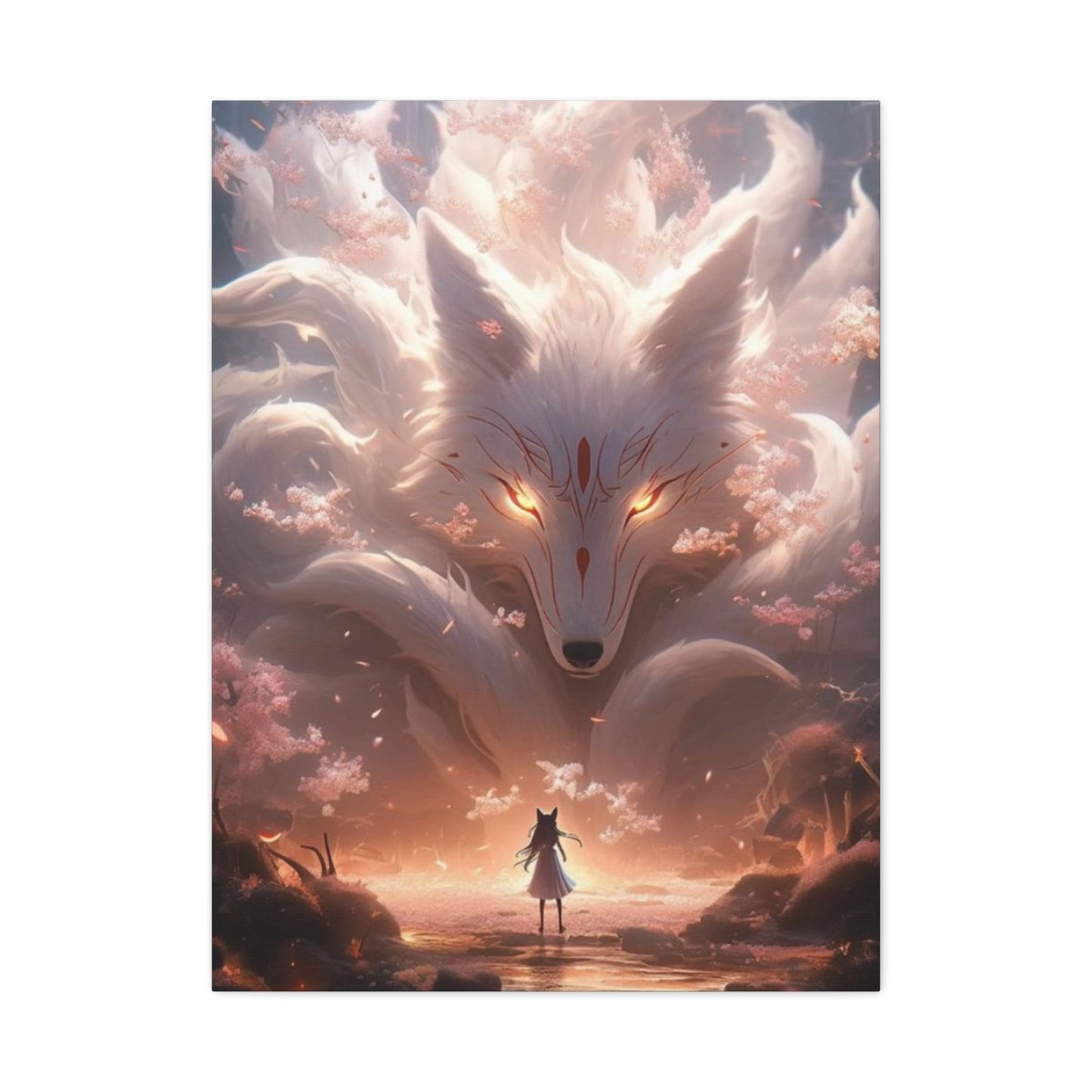 White Fox Queen Wall Art & Canvas Prints