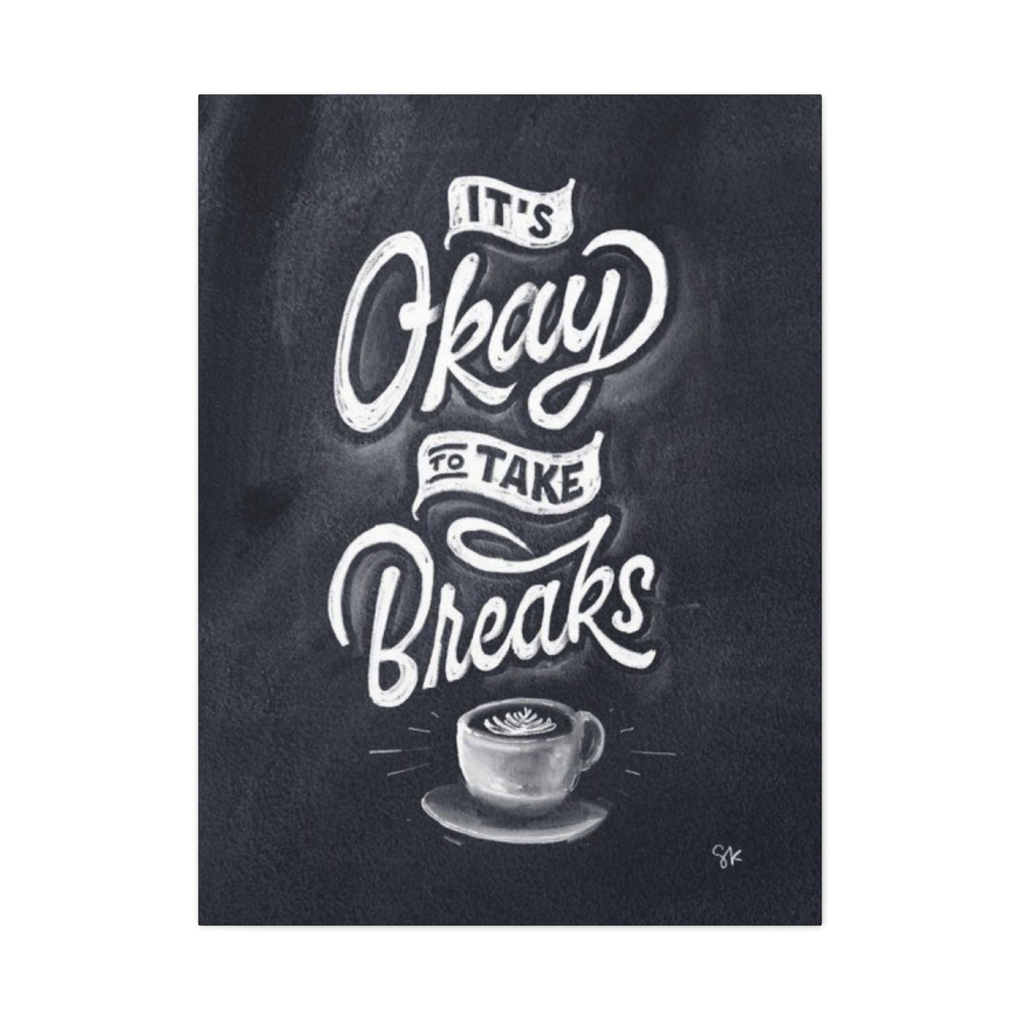 Coffee Chalkboard Wall Art & Canvas Prints