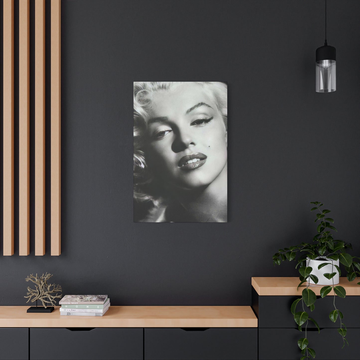 Monochrome Marilyn Monroe Beautiful Poster Wall Art & Canvas Prints