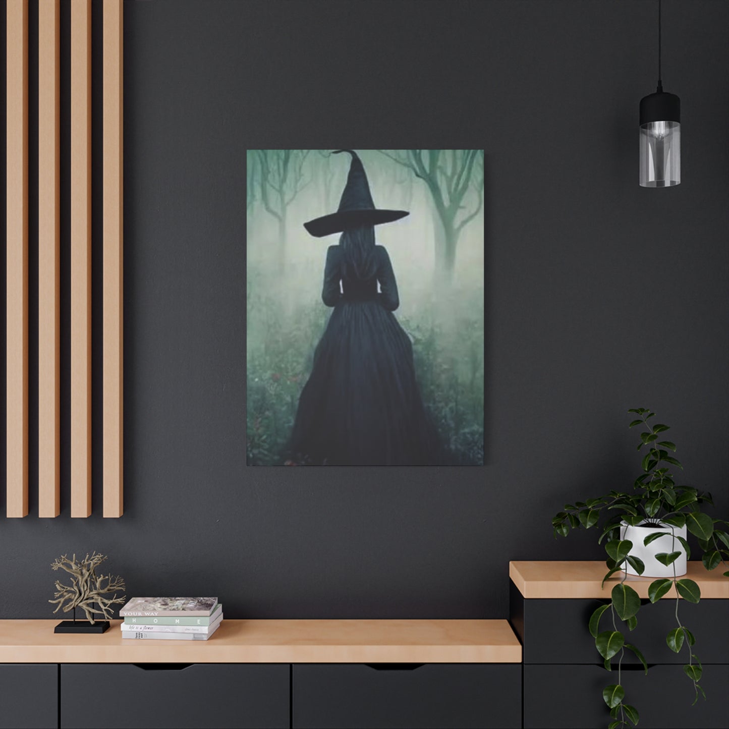 Halloween Witch Painting Wall Art & Canvas Prints