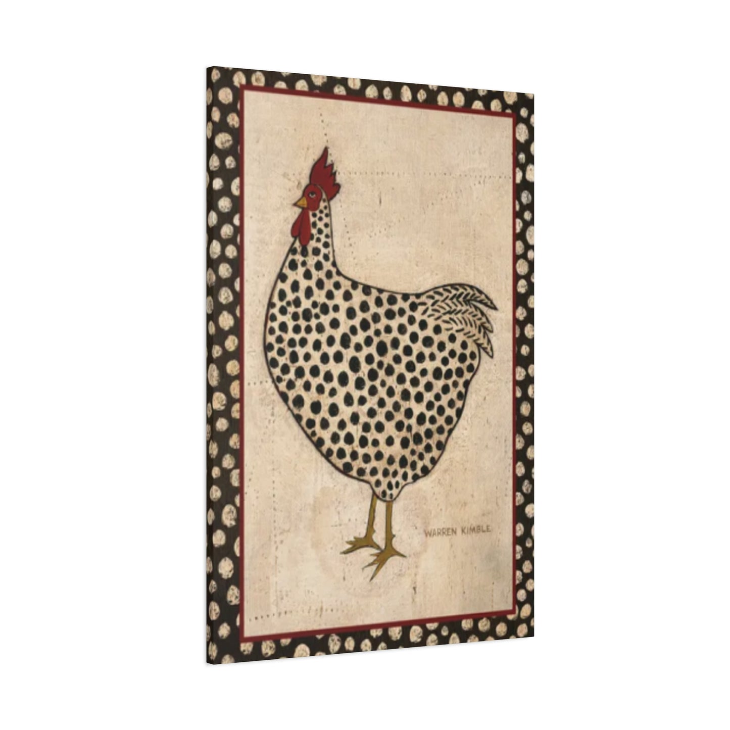 Chicken Drawing Kimble Warren Wall Art & Canvas Prints