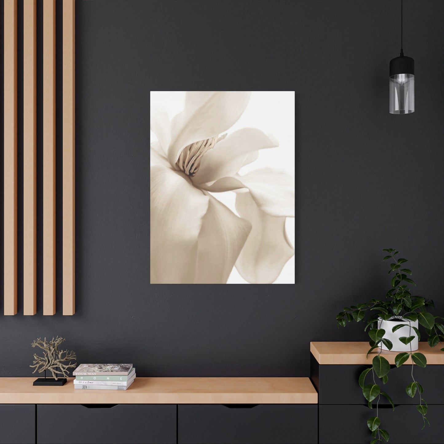 Magnolia Flower Close Up Painting Wall Art & Canvas Prints