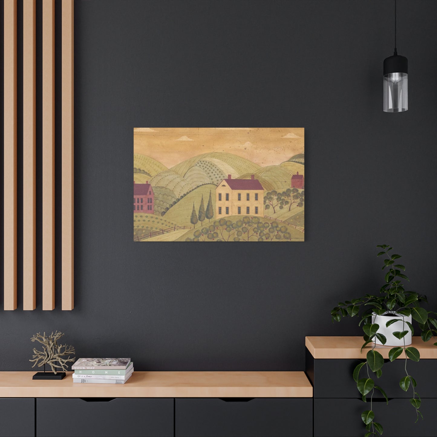 House In Fields Kimble Warren Wall Art & Canvas Prints