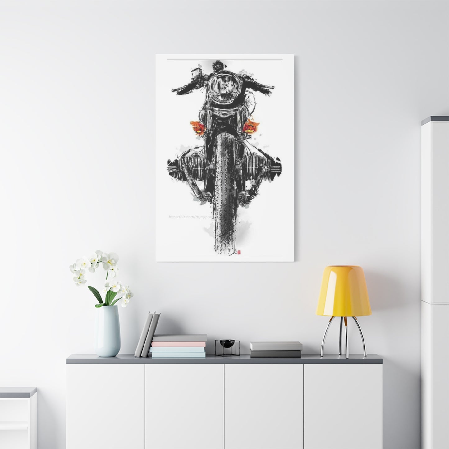 Boxer Engine Bike Poster Motorcycle Wall Art & Canvas Prints