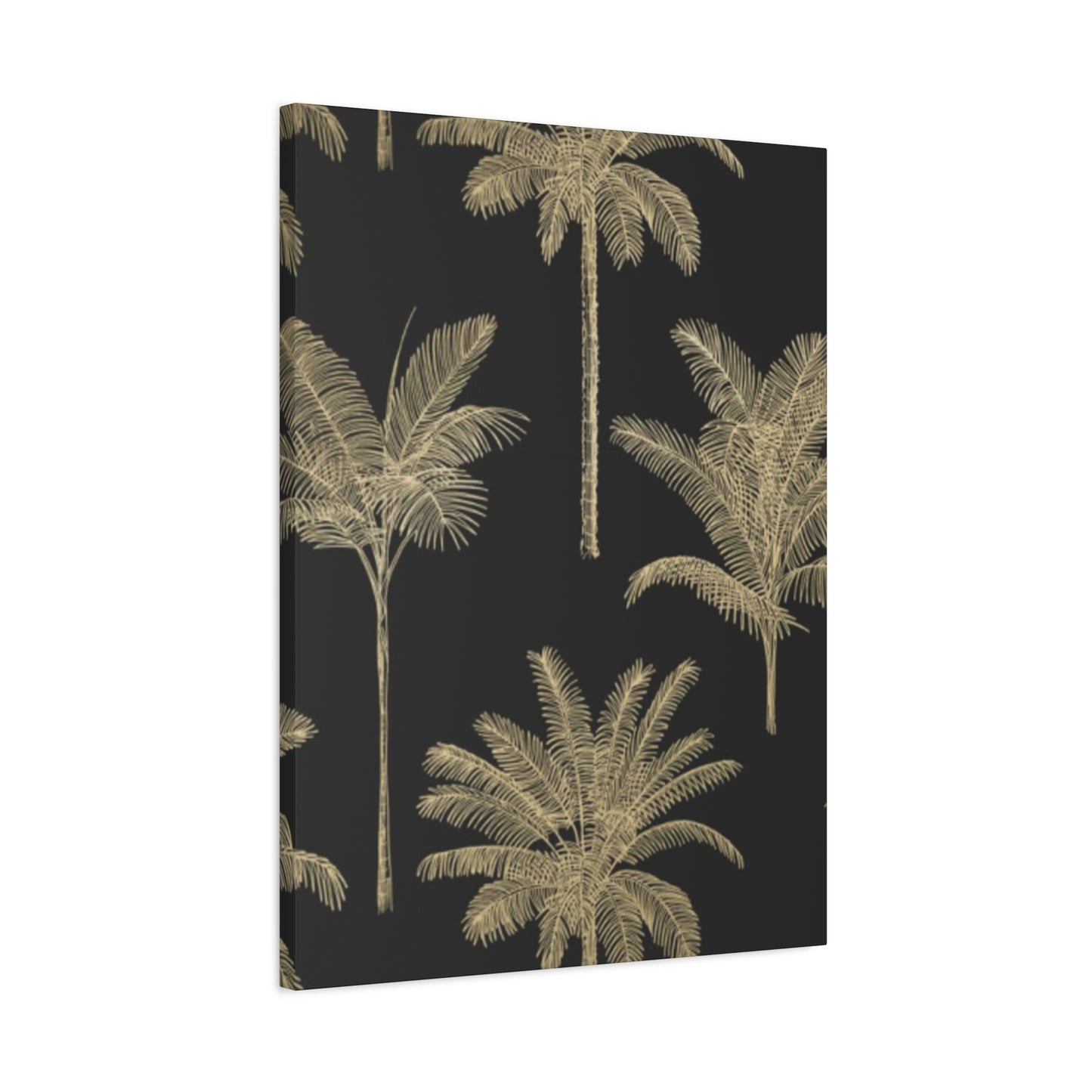 Blue & Golden Palm Tree Wall Art & Canvas Prints