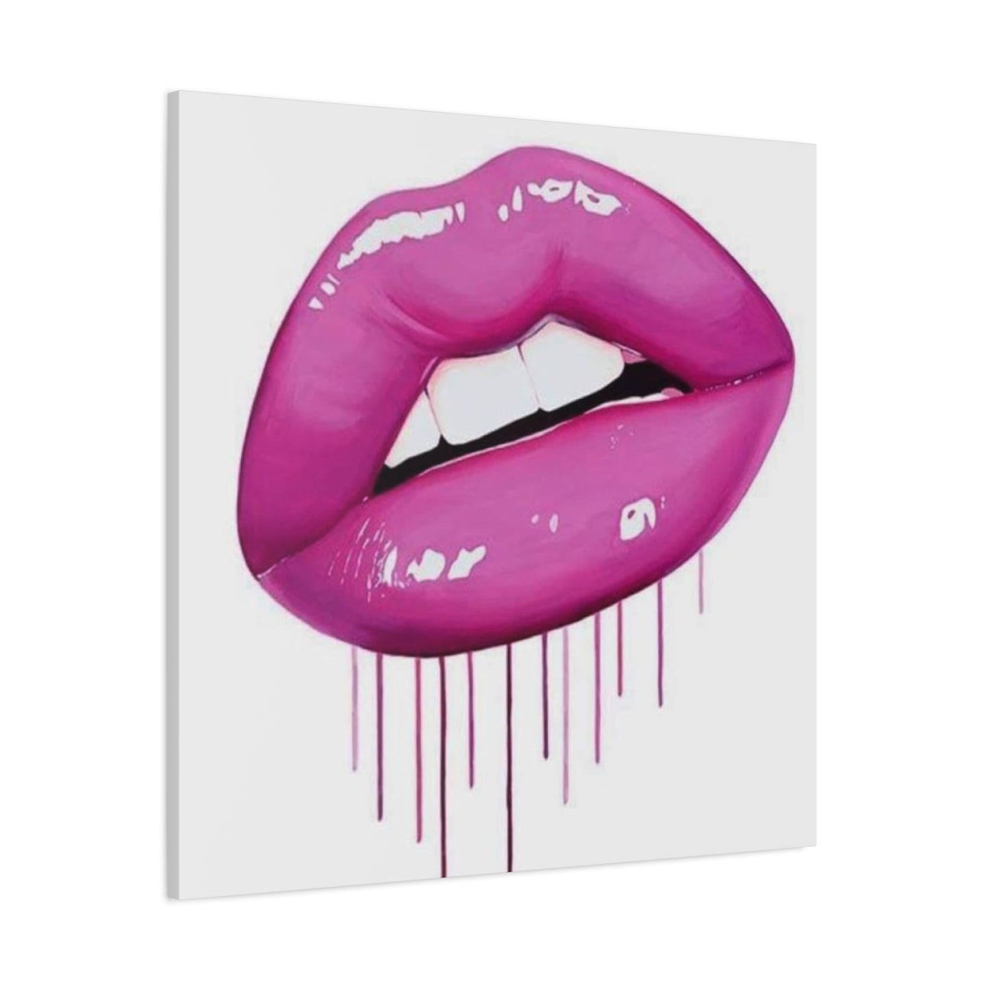 Dark Pink Lips Wall Art & Canvas Prints