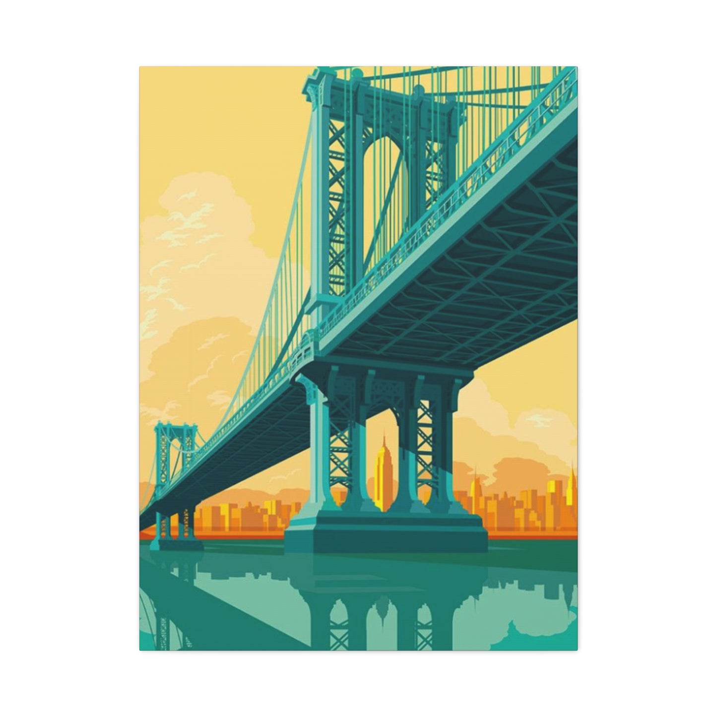 Manhattan Bridge Of New York City Wall Art & Canvas Prints