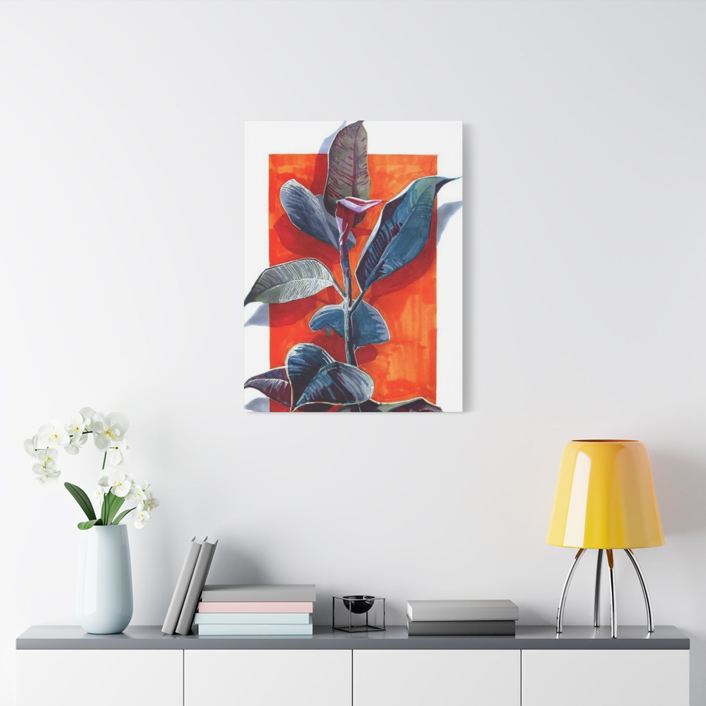 Leaf Plant Abstract Modernism Wall Art & Canvas Prints