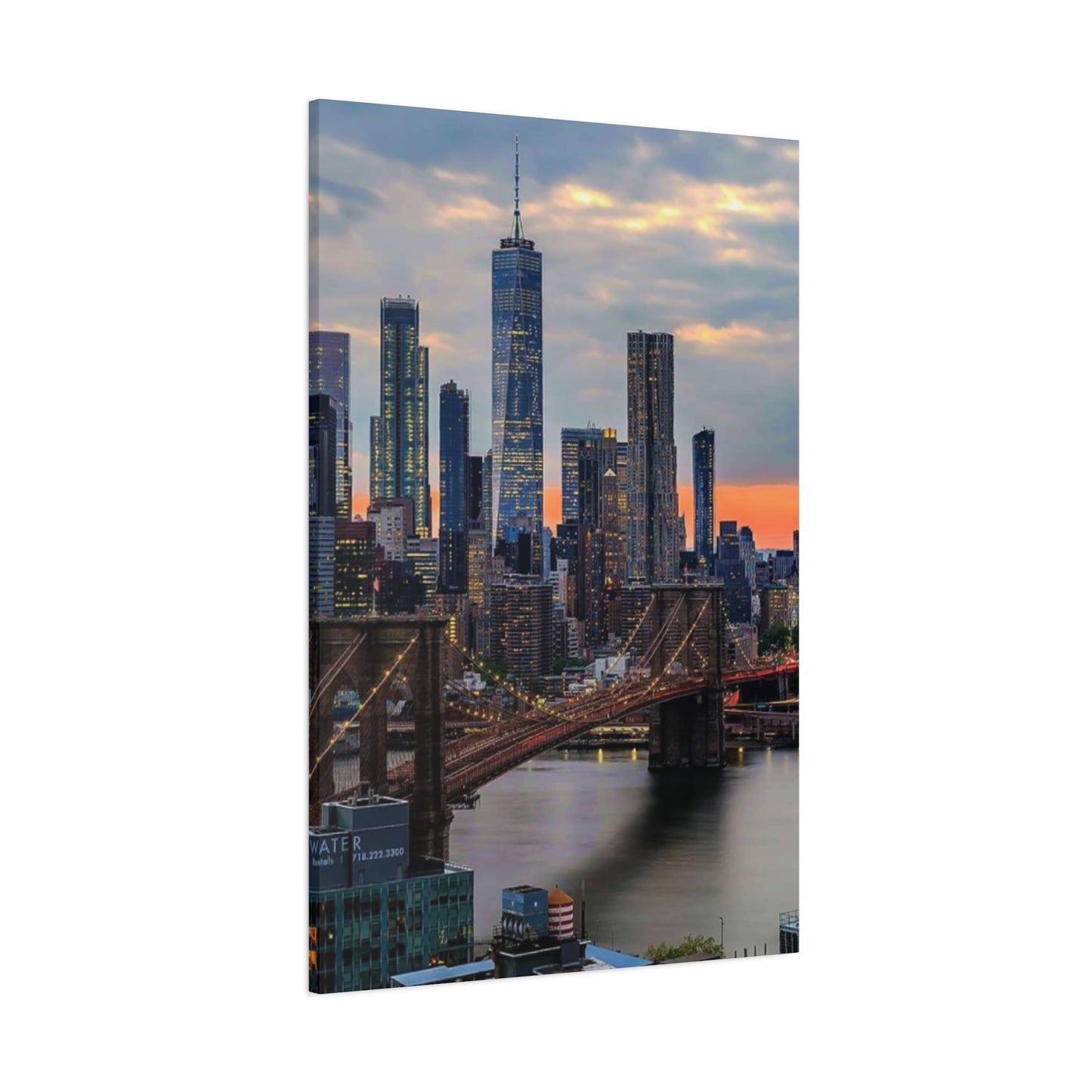 Cloudy NYC Skyline Wall Art & Canvas Prints