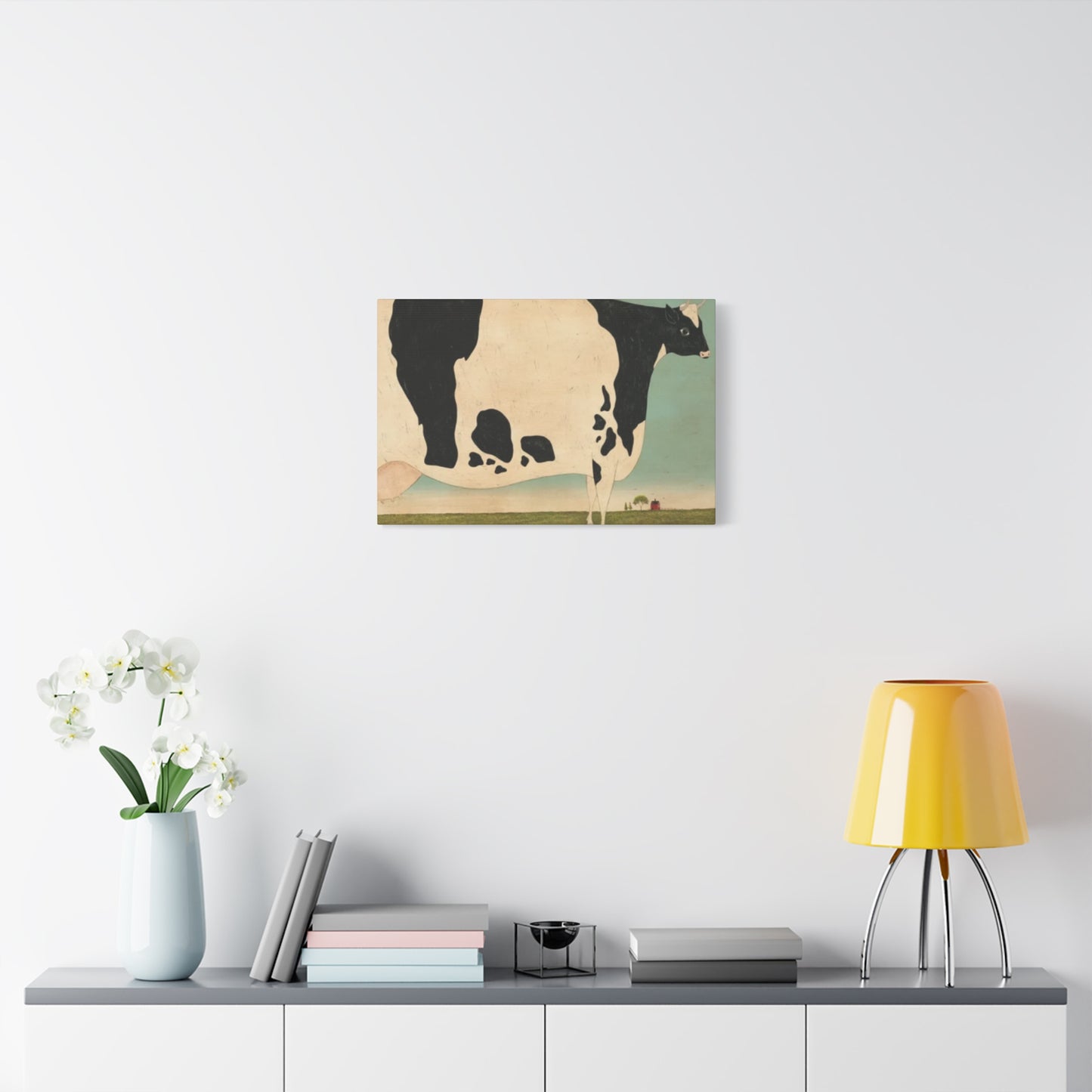 Cow in The Farm Kimble Warren Wall Art & Canvas Prints