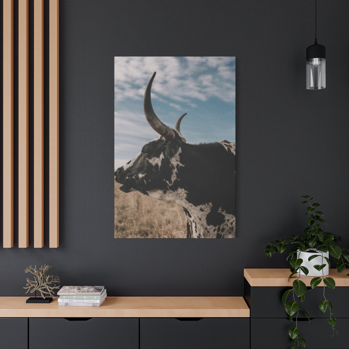 Wild Buffalo Curvy Longhorn Wall Art & Canvas Prints