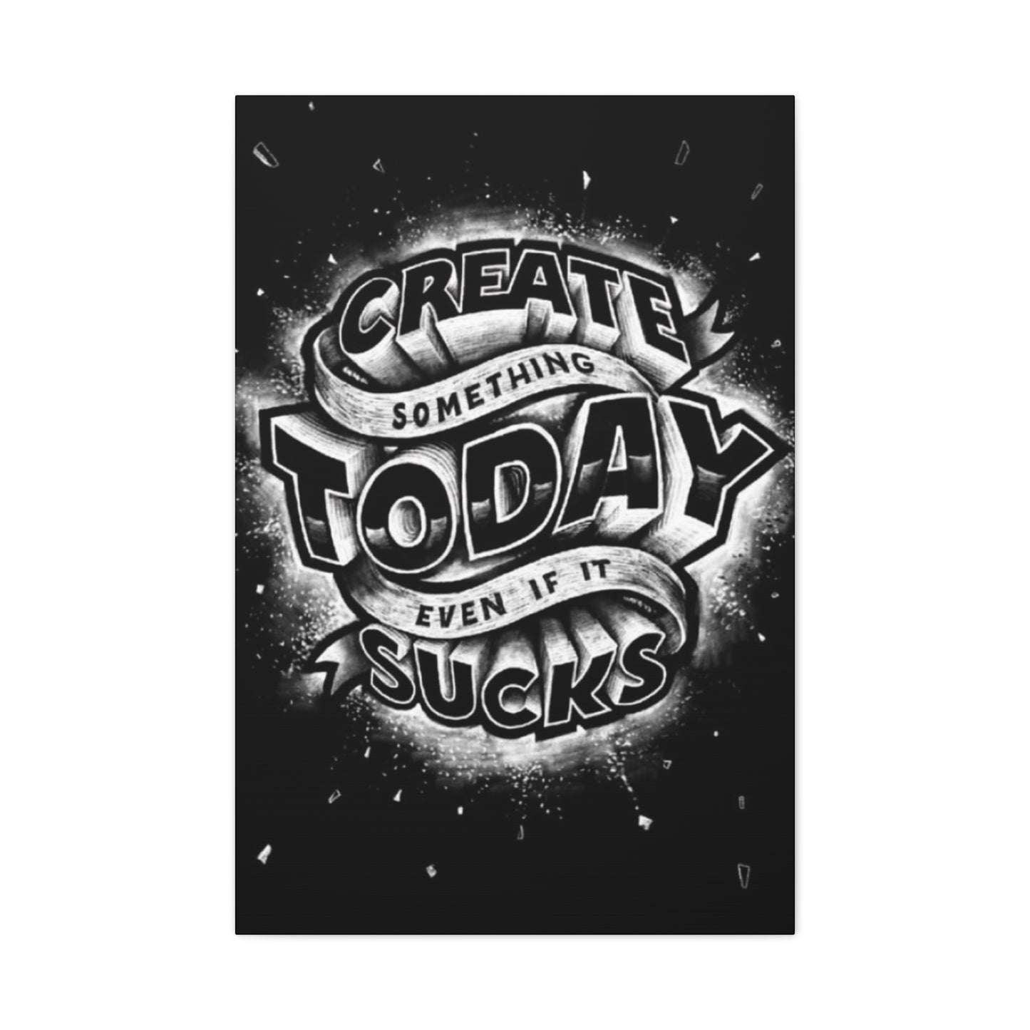 Create Today Chalkboard Wall Art & Canvas Prints