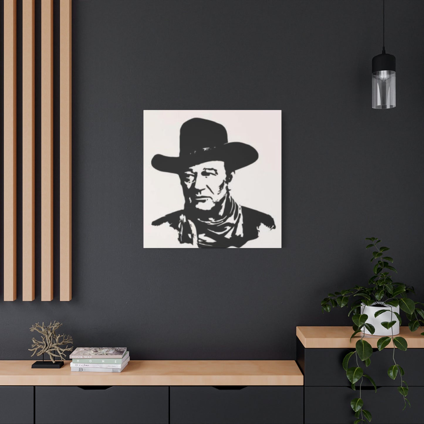 Cowboy Portrait Drawing Wall Art & Canvas Prints