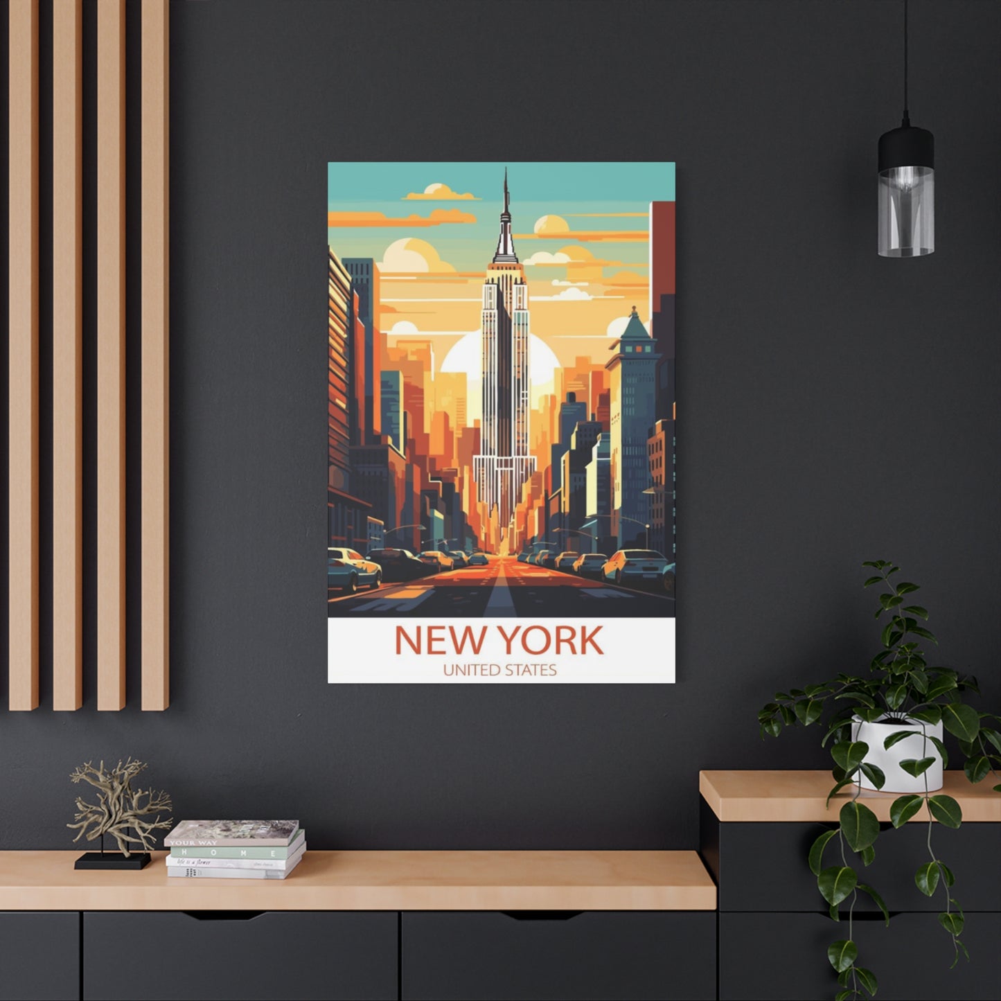 Empire State Building Sunrise NYC Skyline Wall Art & Canvas Prints