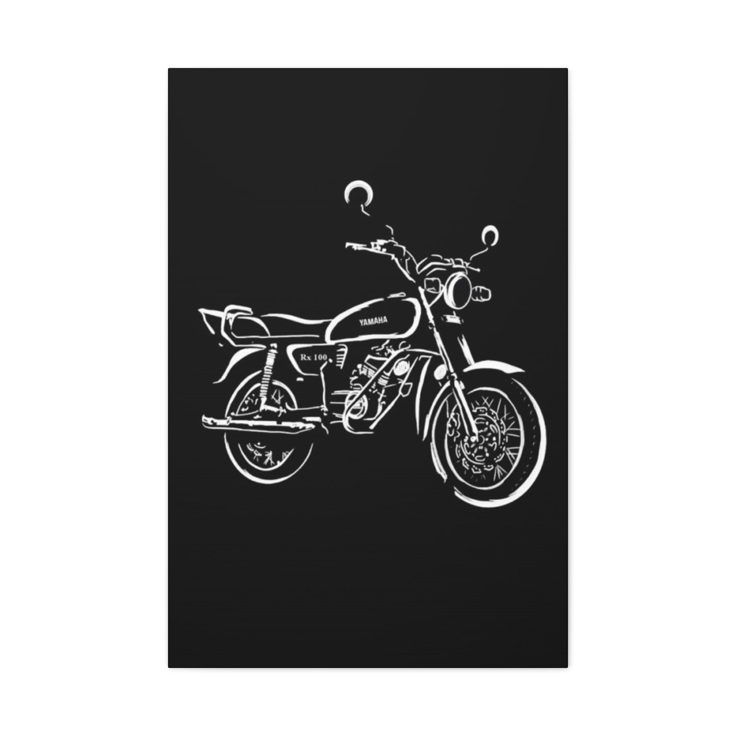 Yamaha RX100 Poster Motorcycle Wall Art & Canvas Prints