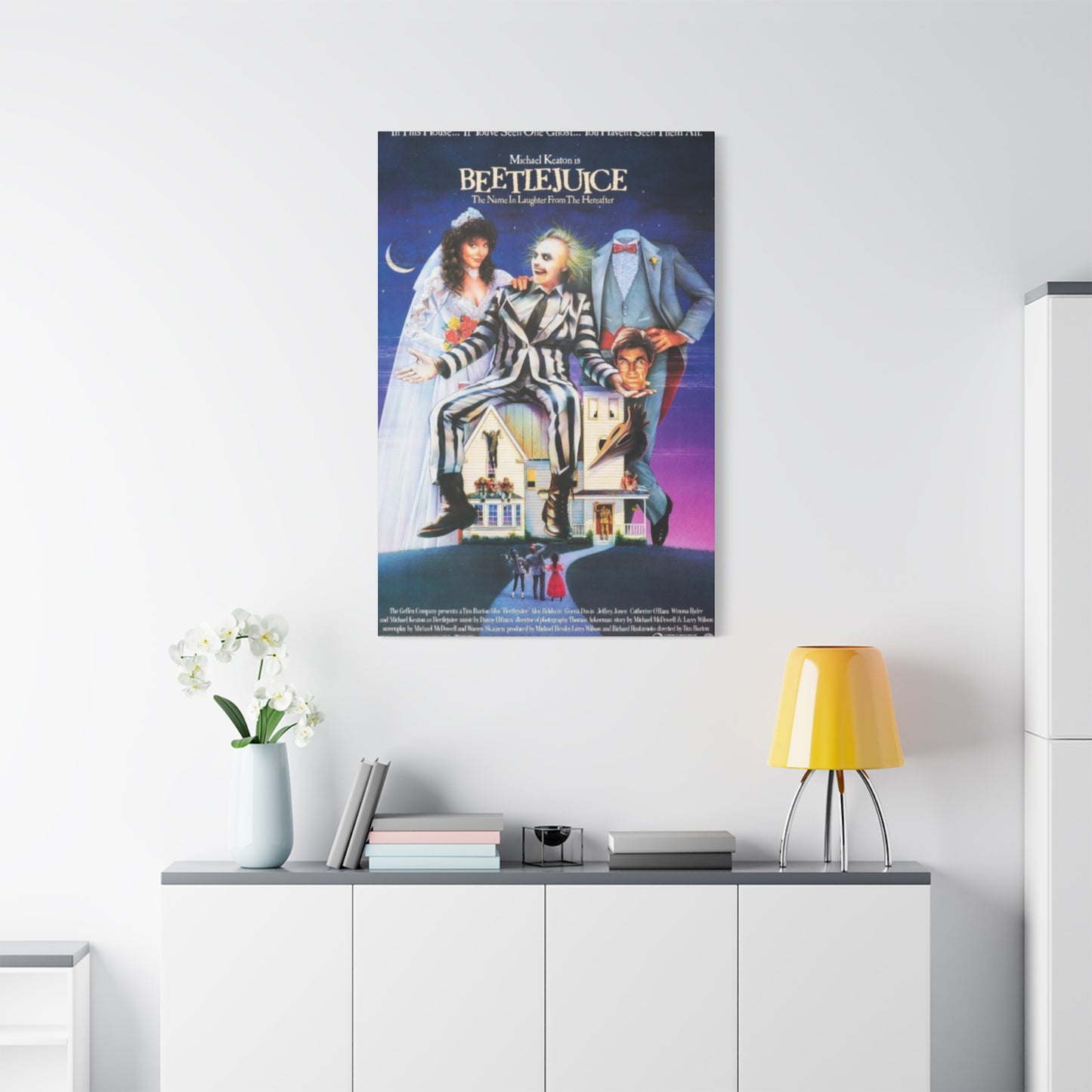 Beetlejuise Horror Movie Poster Wall Art & Canvas Prints