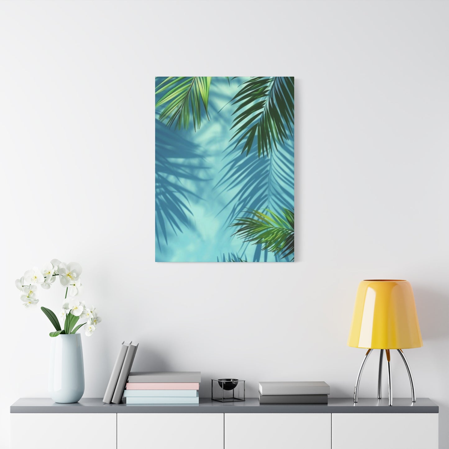 Shadow Of Palm Tree in Pool Wall Art & Canvas Prints