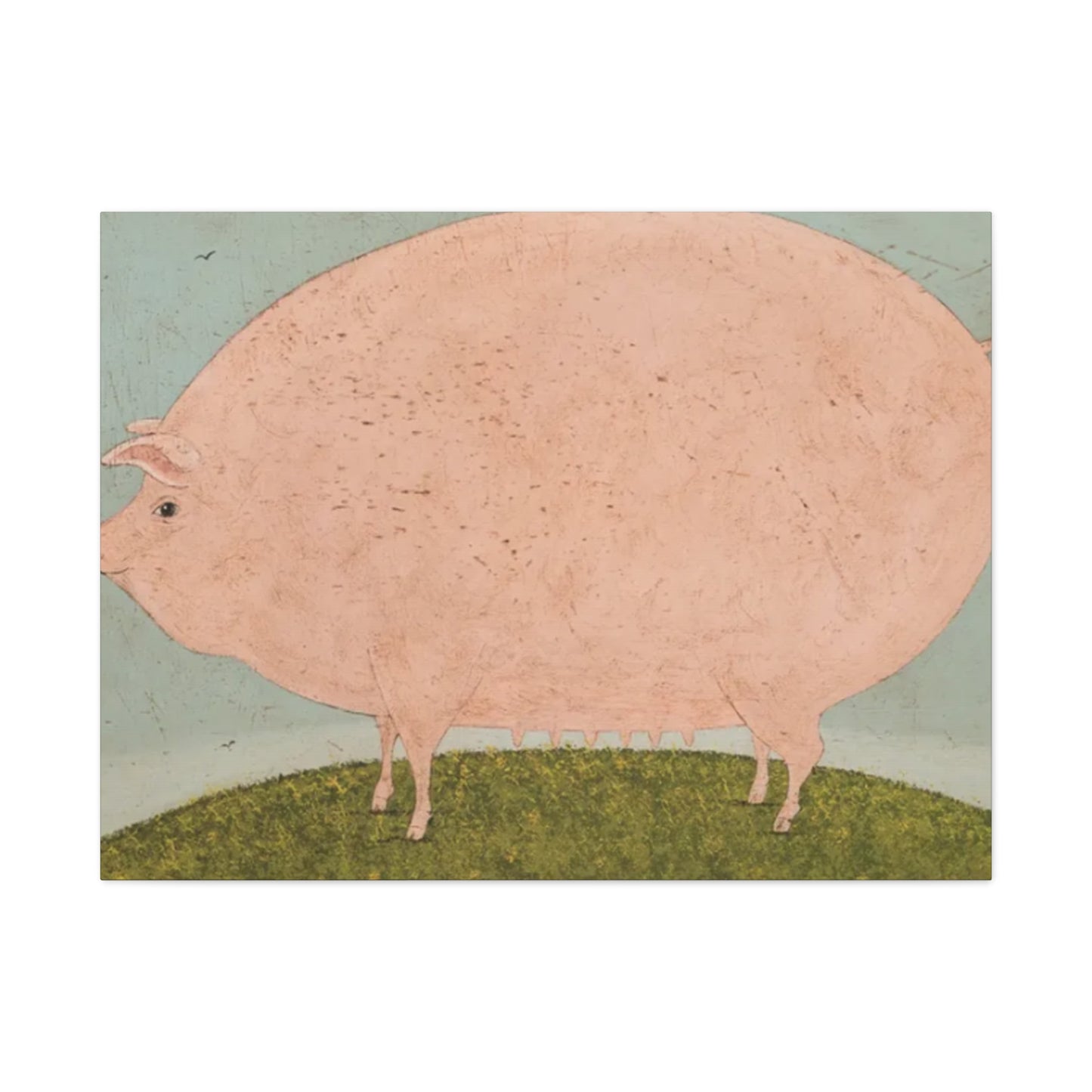 Fat Pig Kimble Warren Wall Art & Canvas Prints