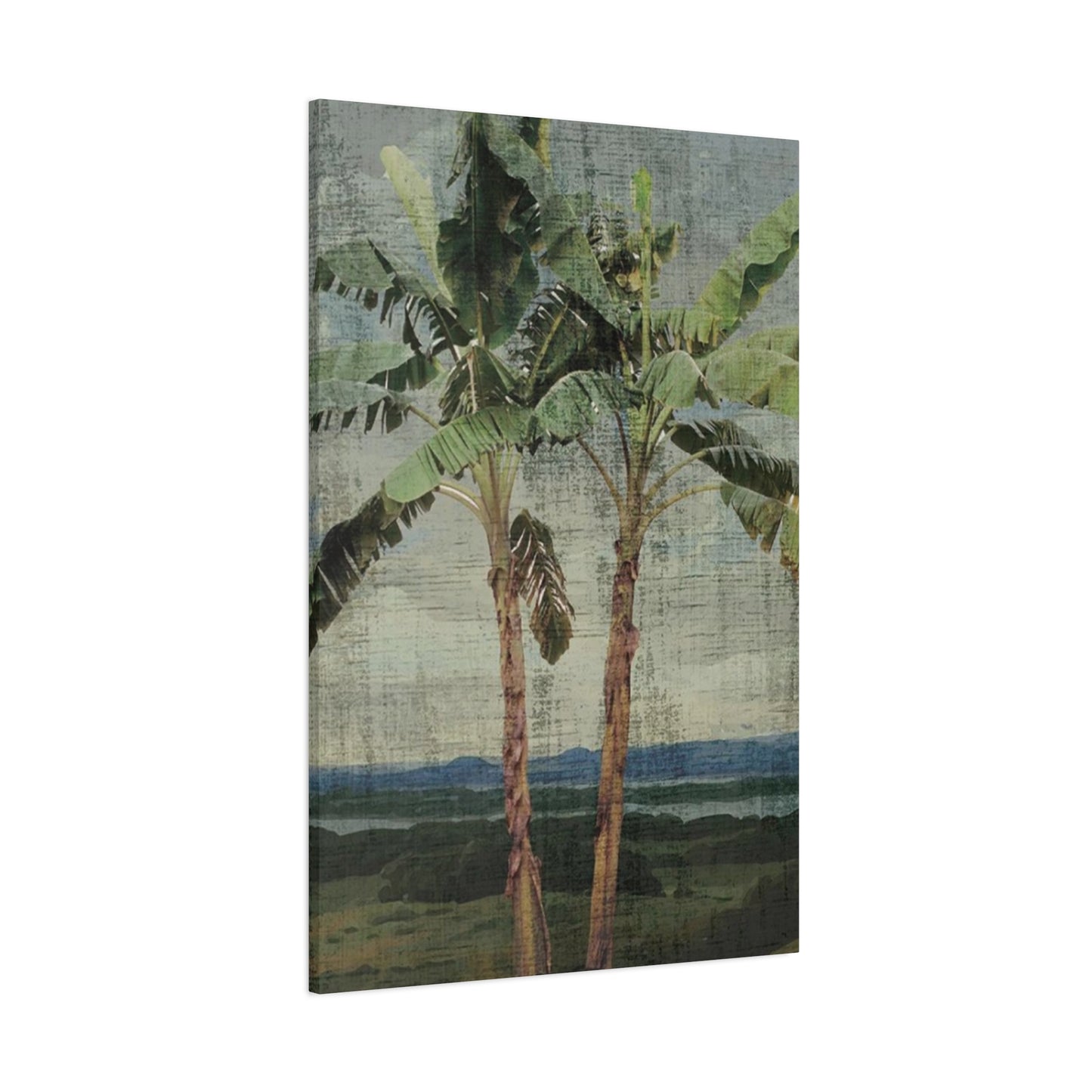 Two Palm Tree On The Beach Wall Art & Canvas Prints