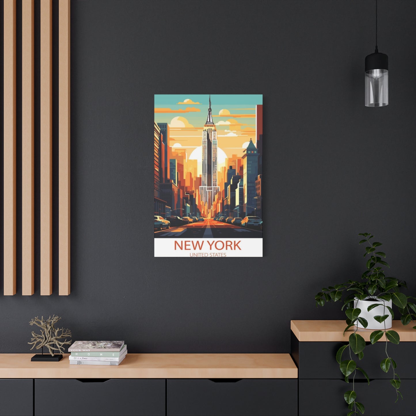 Empire State Building Sunrise NYC Skyline Wall Art & Canvas Prints