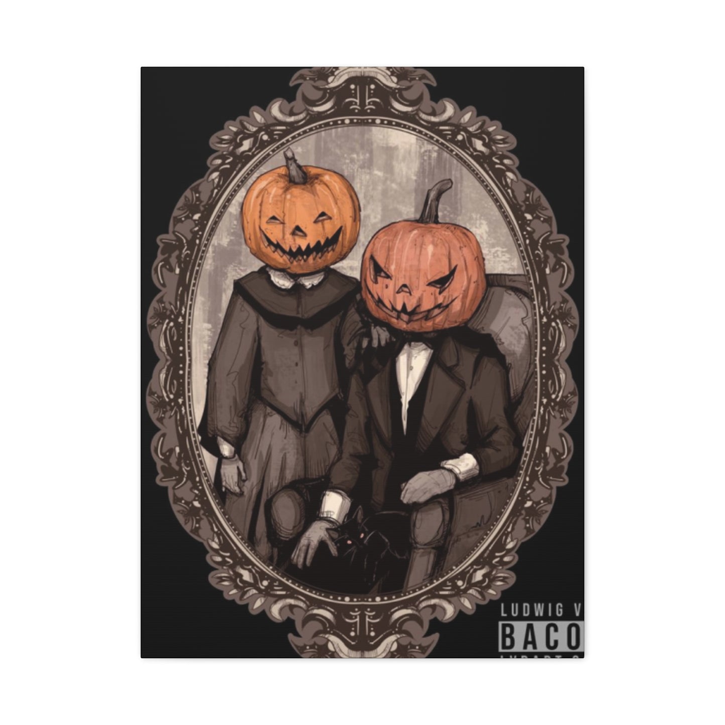 Halloween Couple Wall Art & Canvas Prints