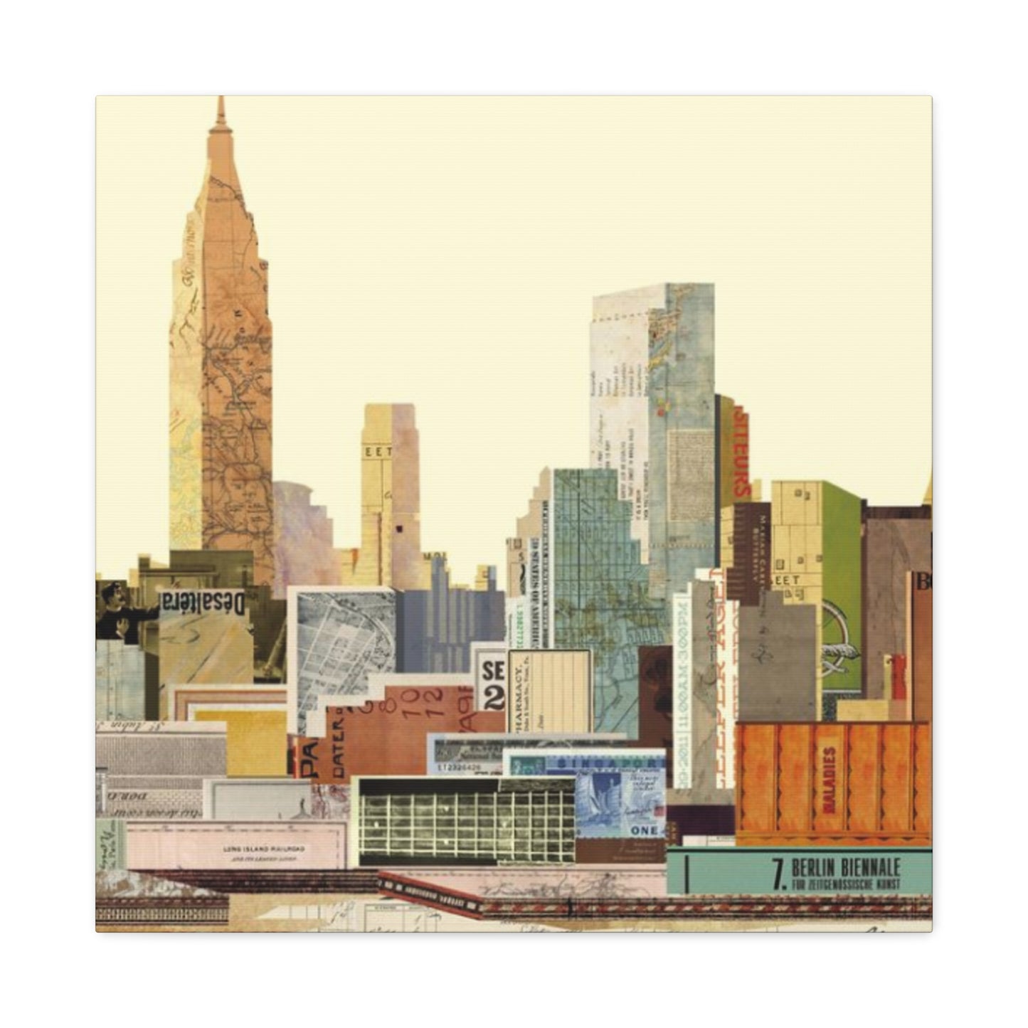 Birdview NYC Skyline Wall Art & Canvas Prints