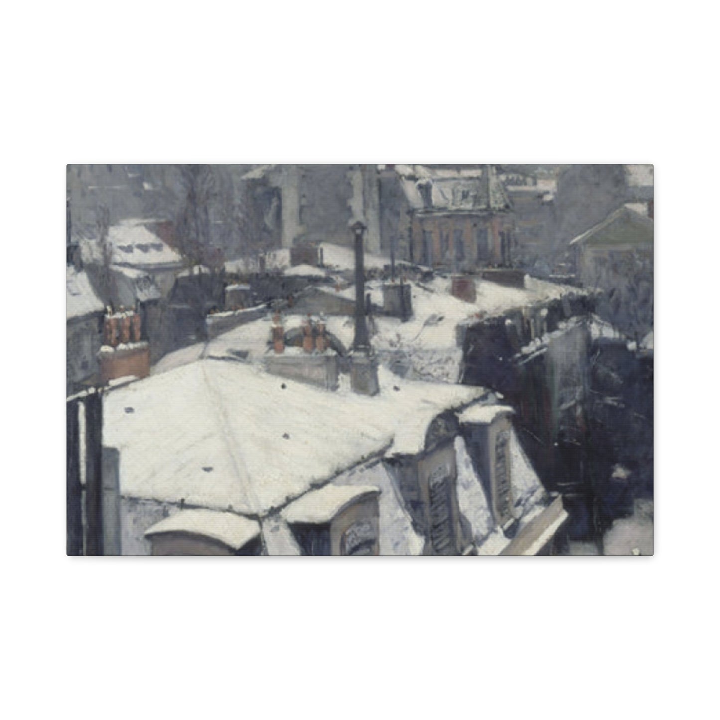 Gustav Snowfall Painting Wall Art & Canvas Prints