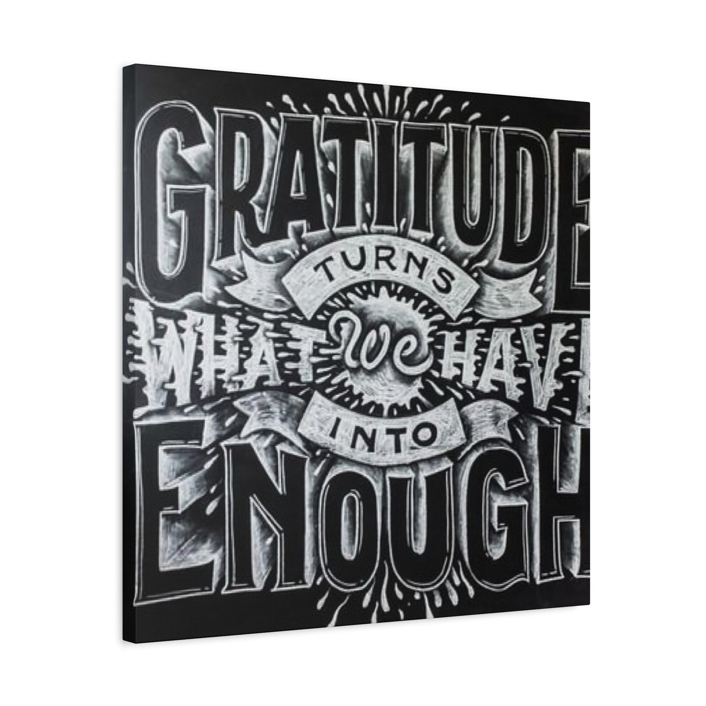 Gratitude Chalkboard Wall Art & Canvas Prints