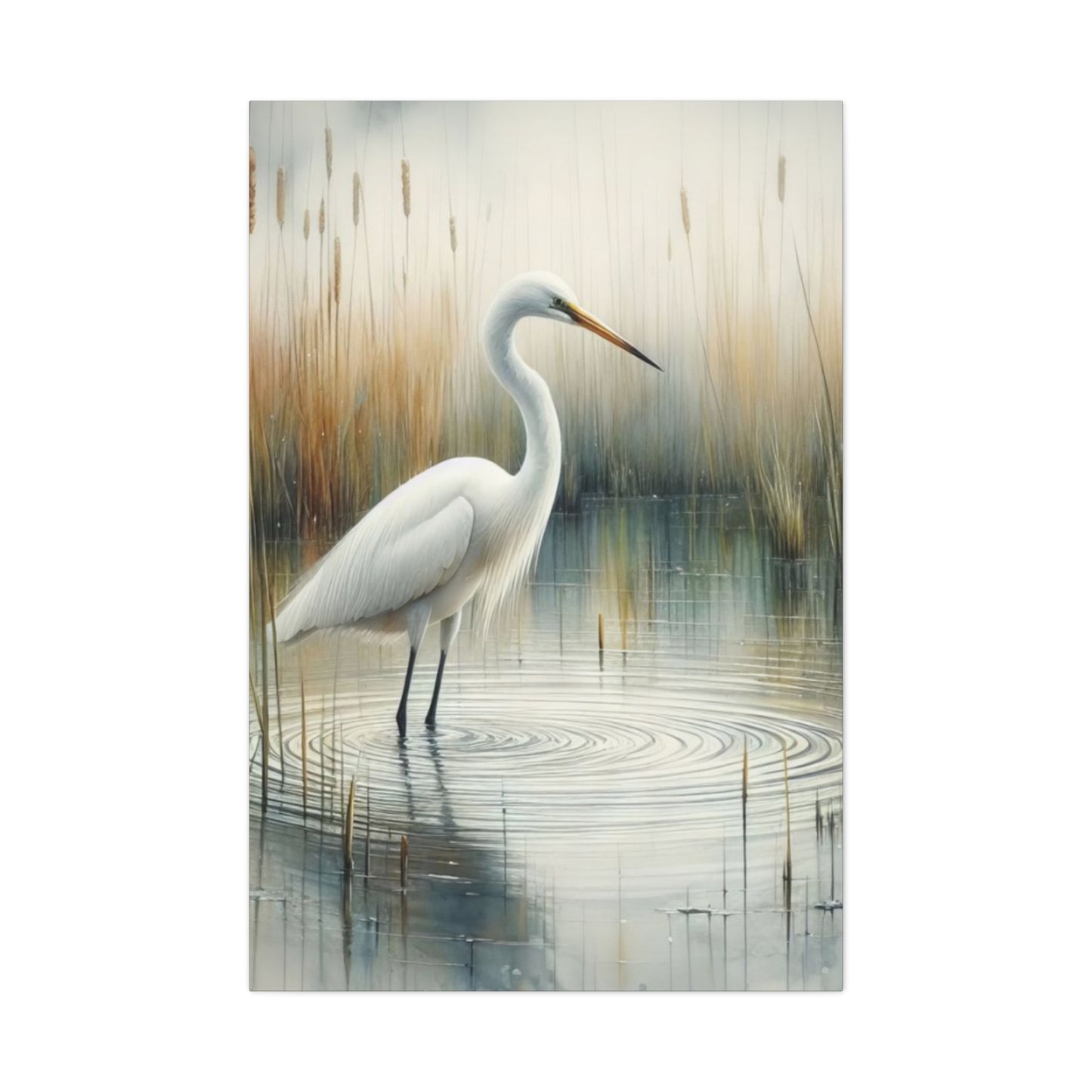 Beautiful Herons in Pond Wall Art & Canvas Prints