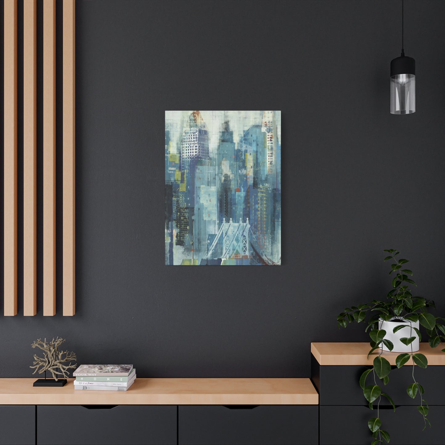 Manhattan City Skyline Painting NYC Skyline Wall Art & Canvas Prints