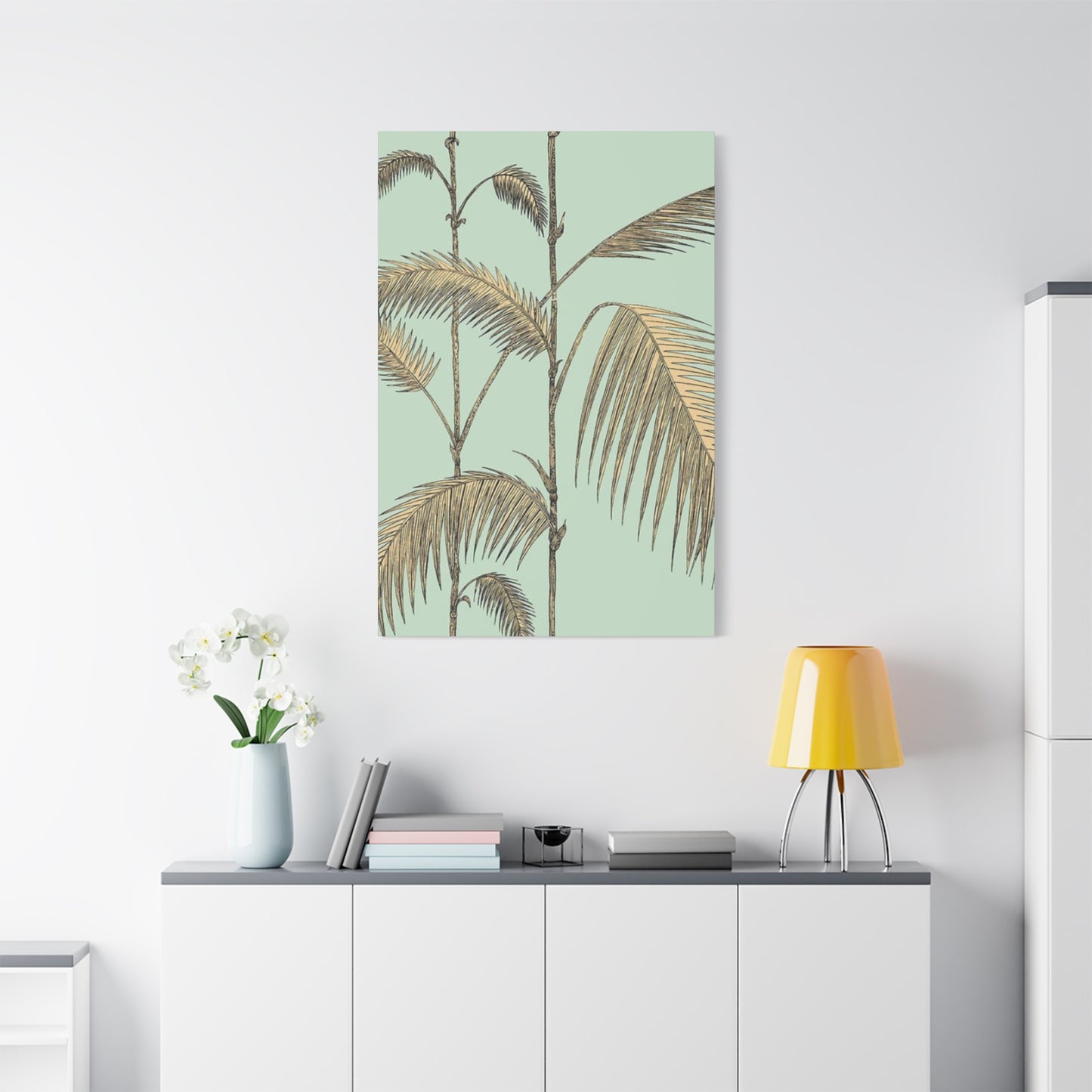 Palm Tree Brown Leaves Close Up Wall Art & Canvas Prints