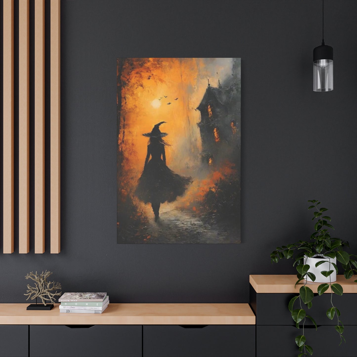 Halloween Scary Painting Wall Art & Canvas Prints