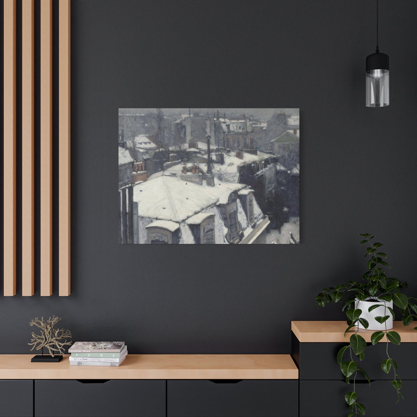 Gustav Snowfall Painting Wall Art & Canvas Prints