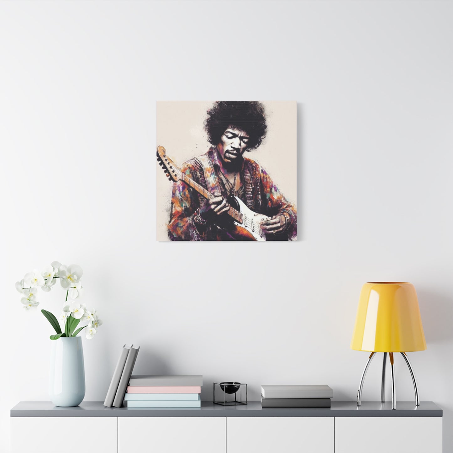 Jimi Hendrix Colorful Poster Wall Art & Canvas Prints