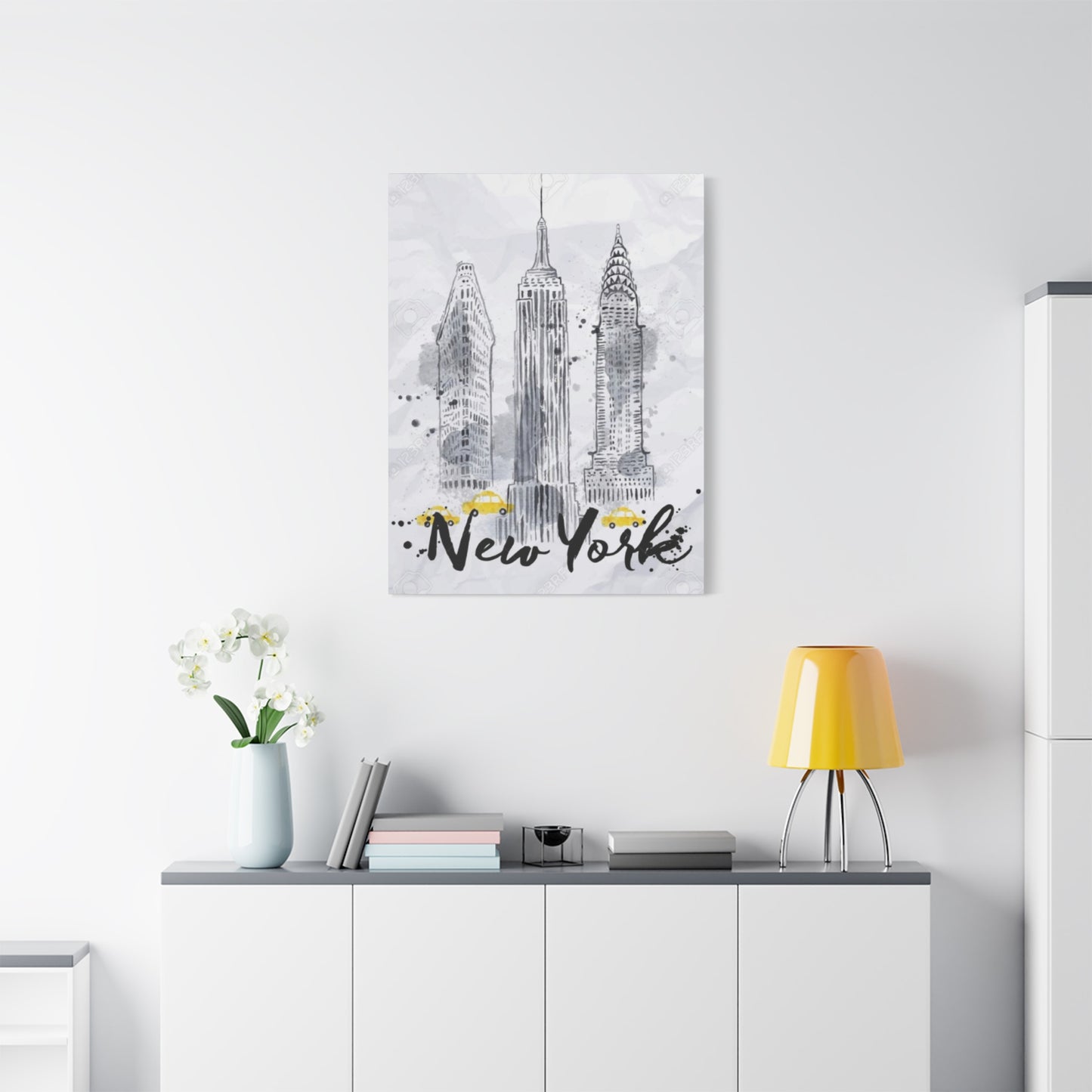 Drawing Of Empire State Building Skyline NYC Skyline Wall Art & Canvas Prints