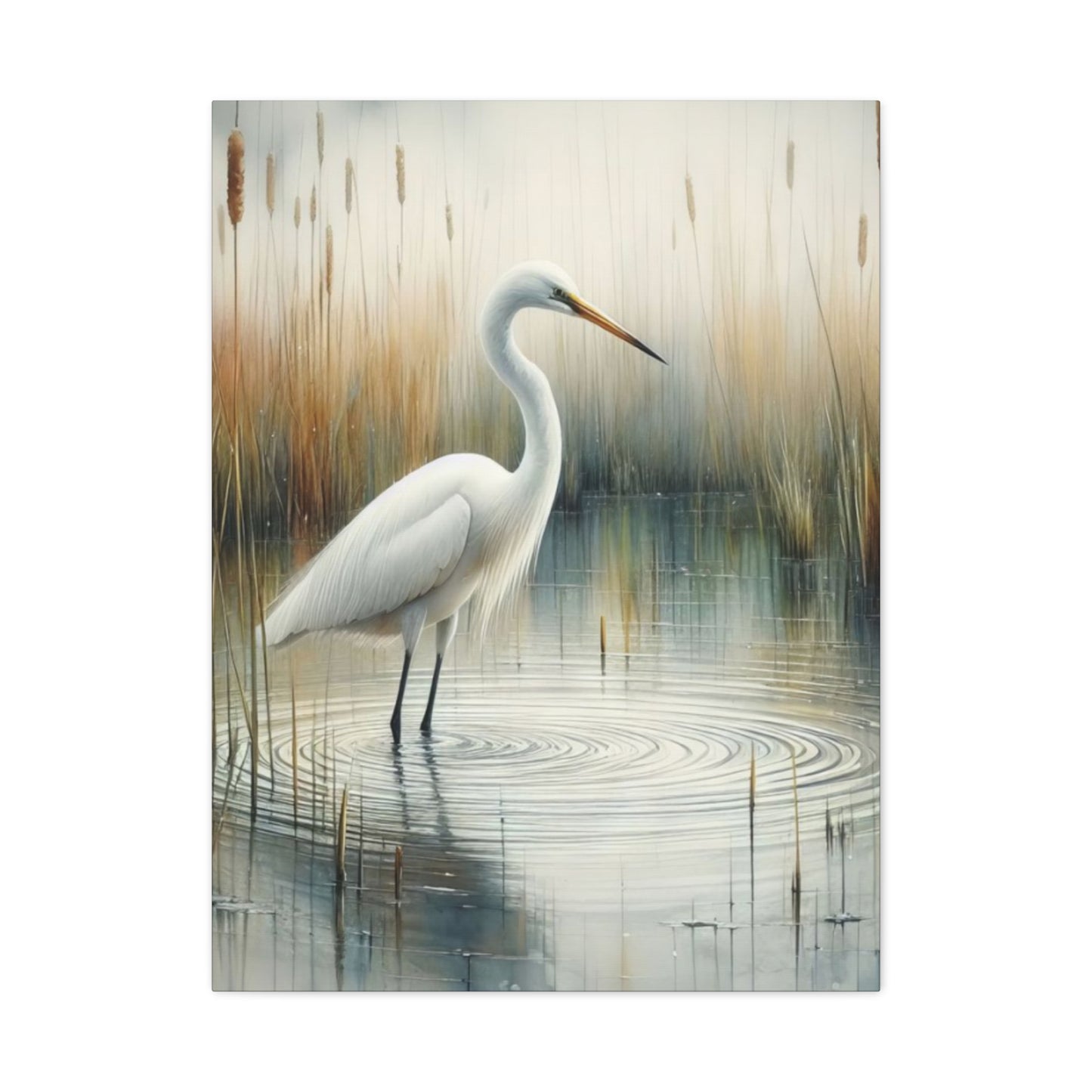 Beautiful Herons in Pond Wall Art & Canvas Prints