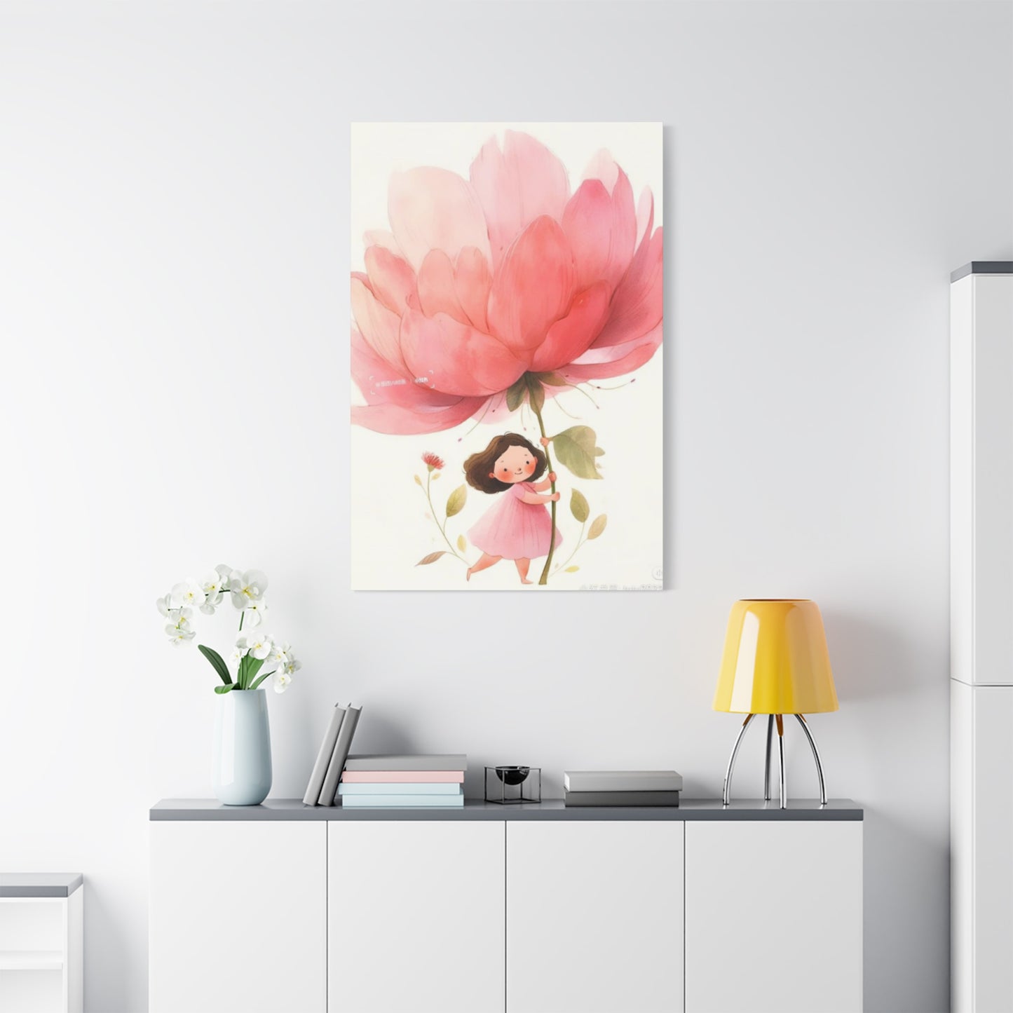 Girl with Flower Fairies Wall Art & Canvas Prints