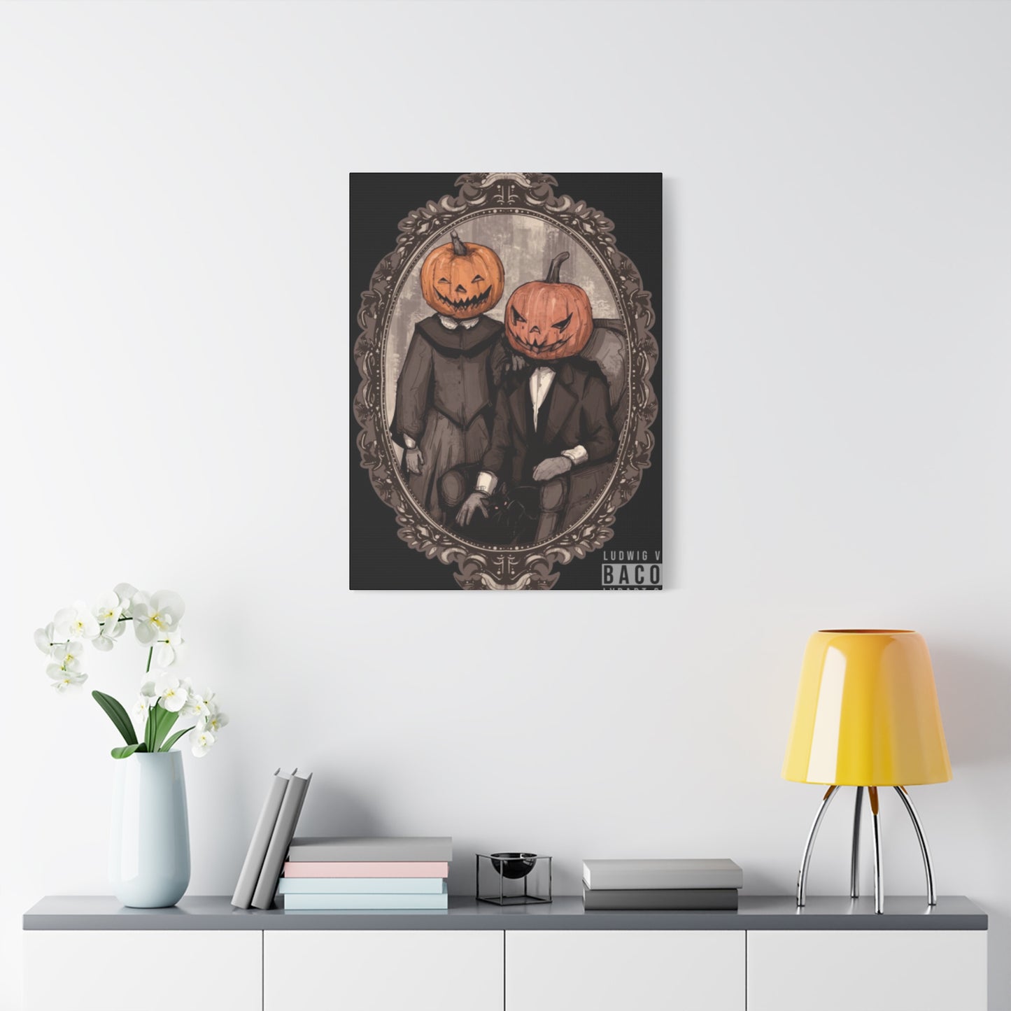 Halloween Couple Wall Art & Canvas Prints