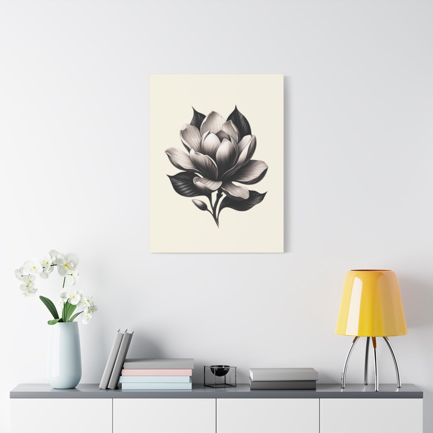 Yellow Magnolia Flower Painting Wall Art & Canvas Prints