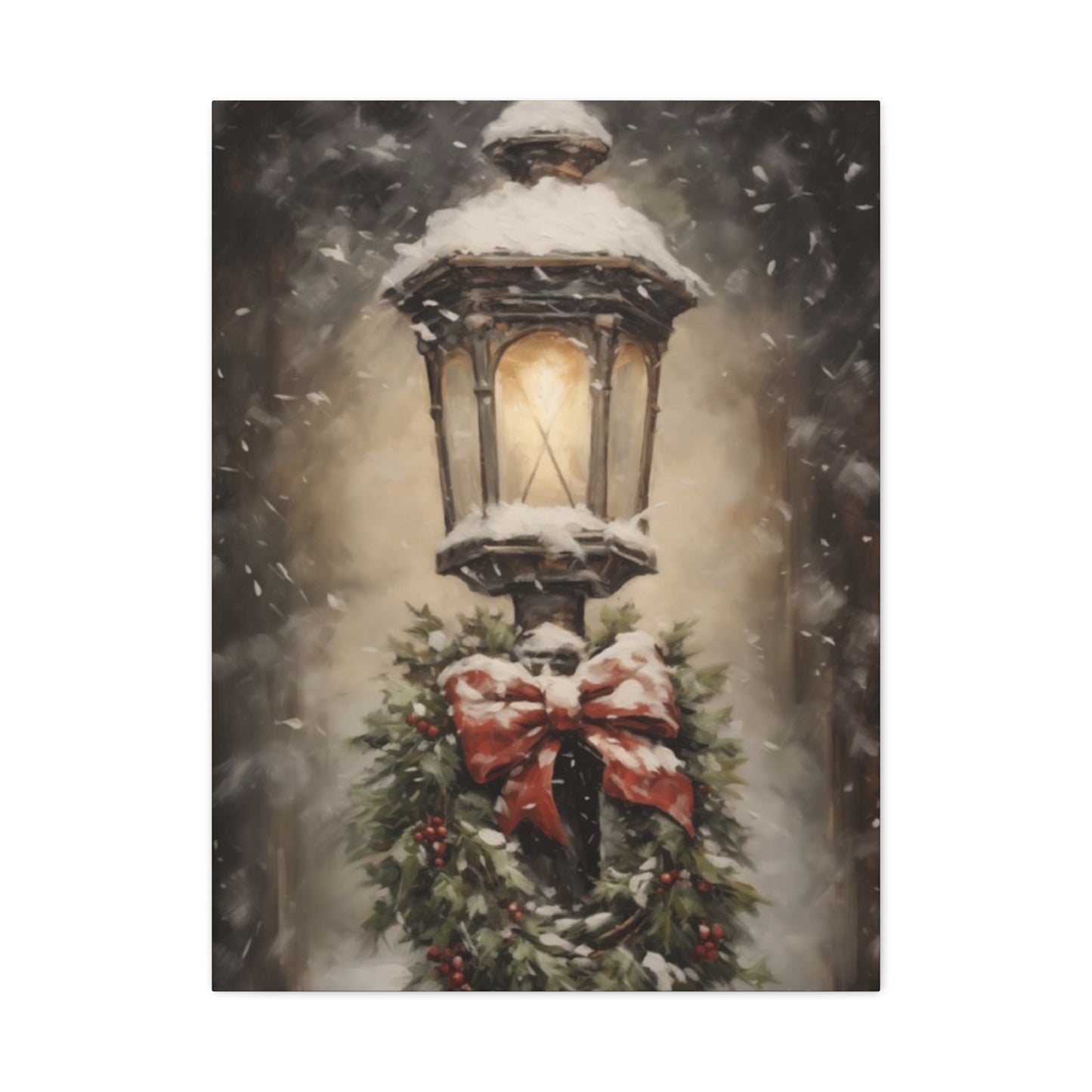 Light Pole in Winters Wall Art & Canvas Prints