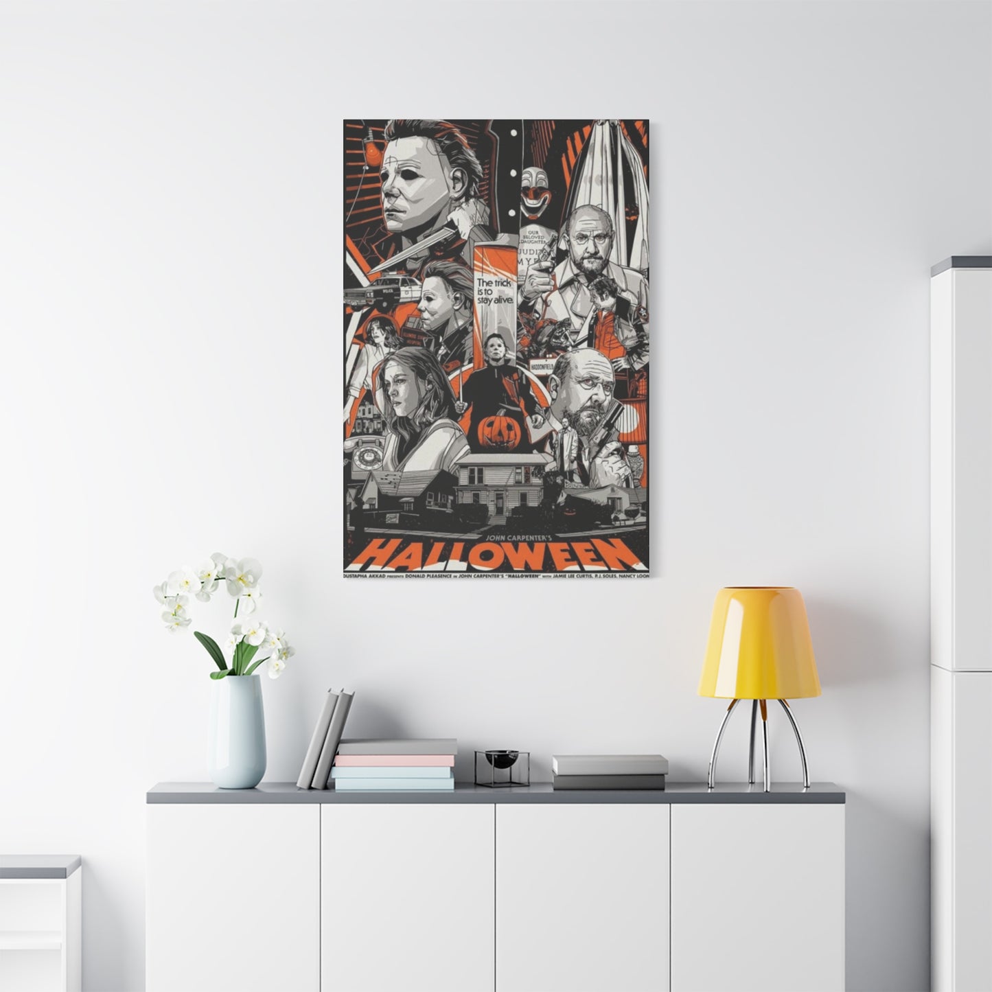 Halloween Horror Movie Poster Wall Art & Canvas Prints