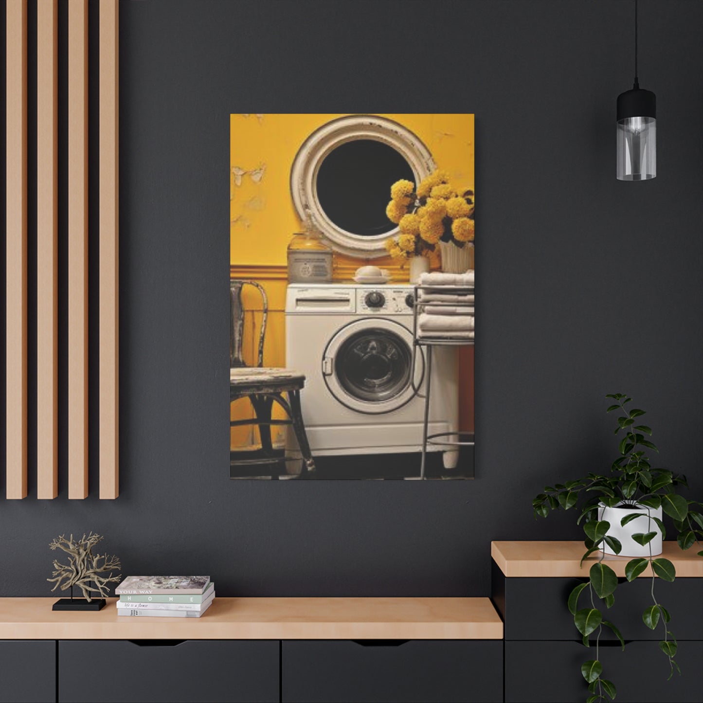 Washer in Beautiful Laundry room Wall Art & Canvas Prints