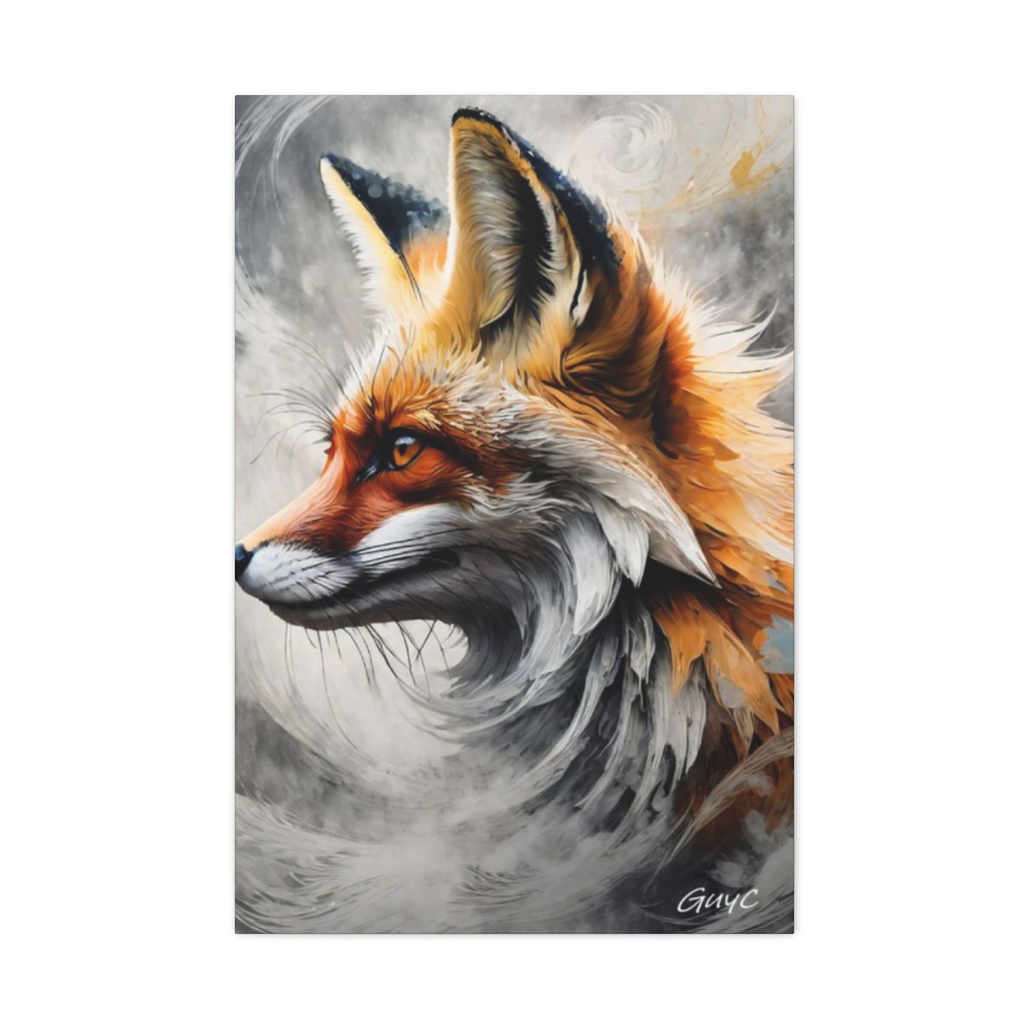 The Red Abstract Fox Wall Art & Canvas Prints