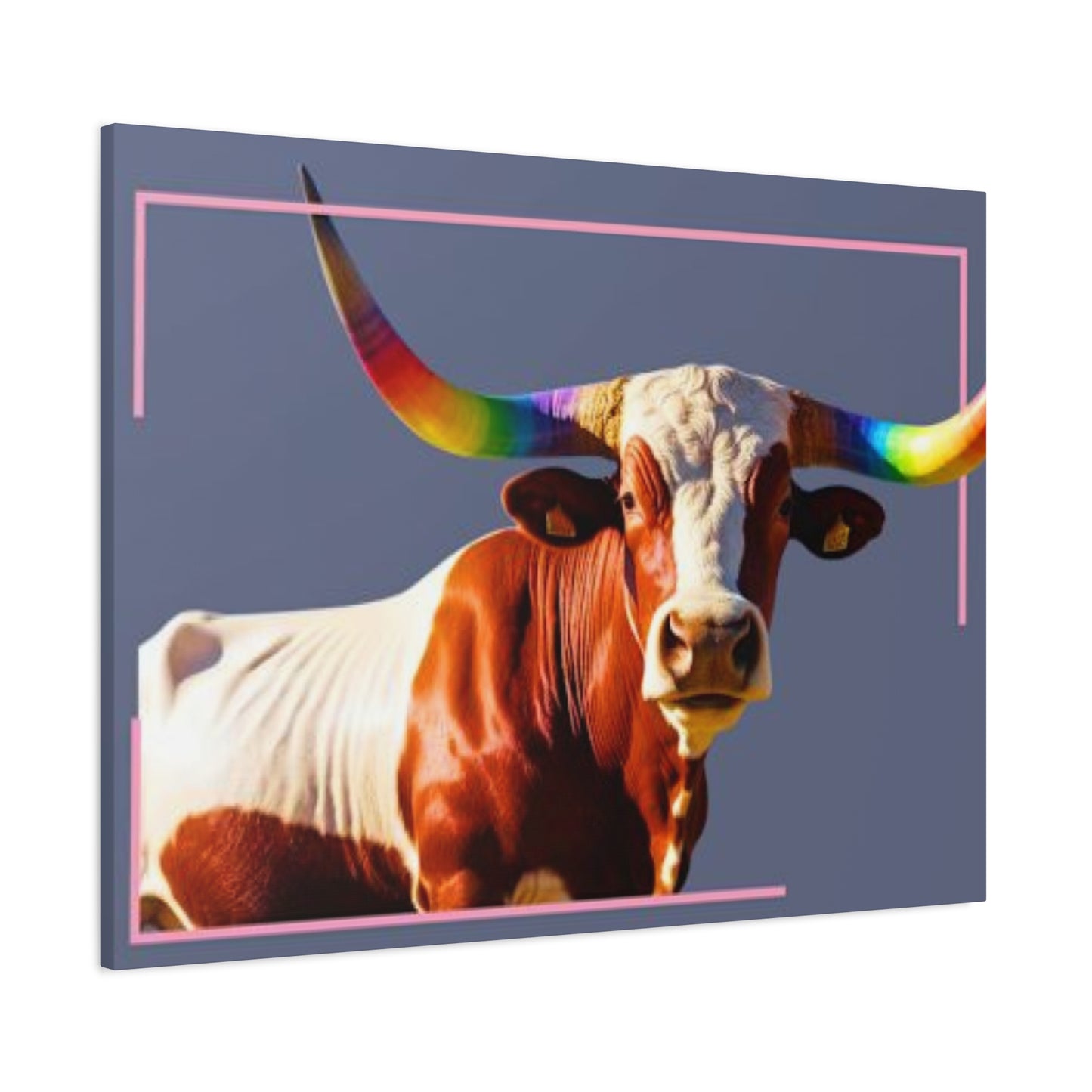 Colorful Long Horn Wall Art & Canvas Prints