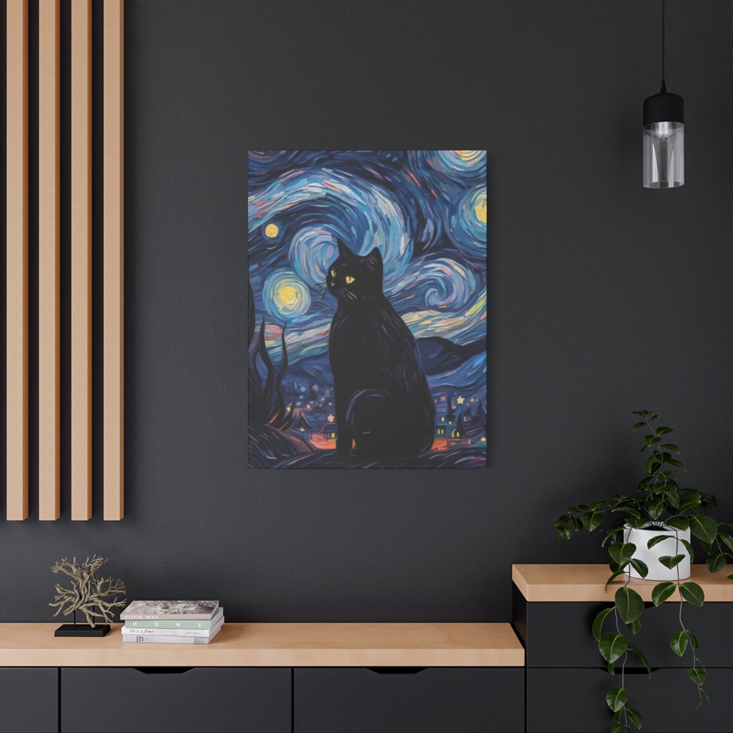 Black Cat Vincent Van Gogh Abstract Modernism Wall Art & Canvas Prints