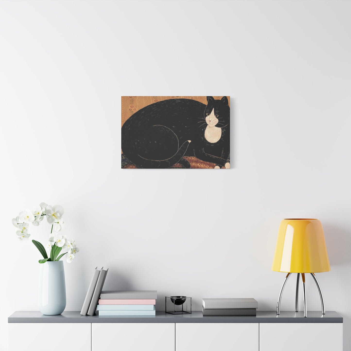 Black Fat Cat Kimble Warren Wall Art & Canvas Prints