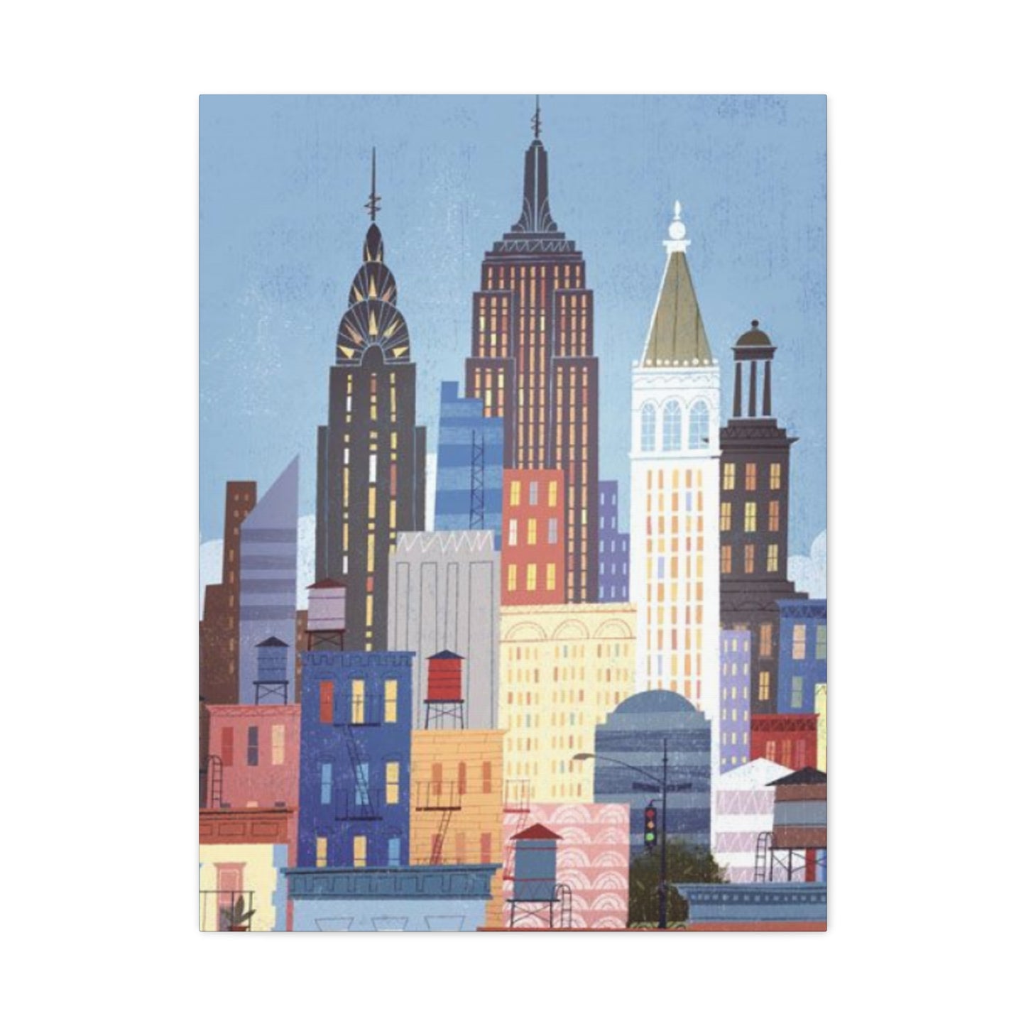 Manhattan Poster New York City Skyline Wall Art & Canvas Prints