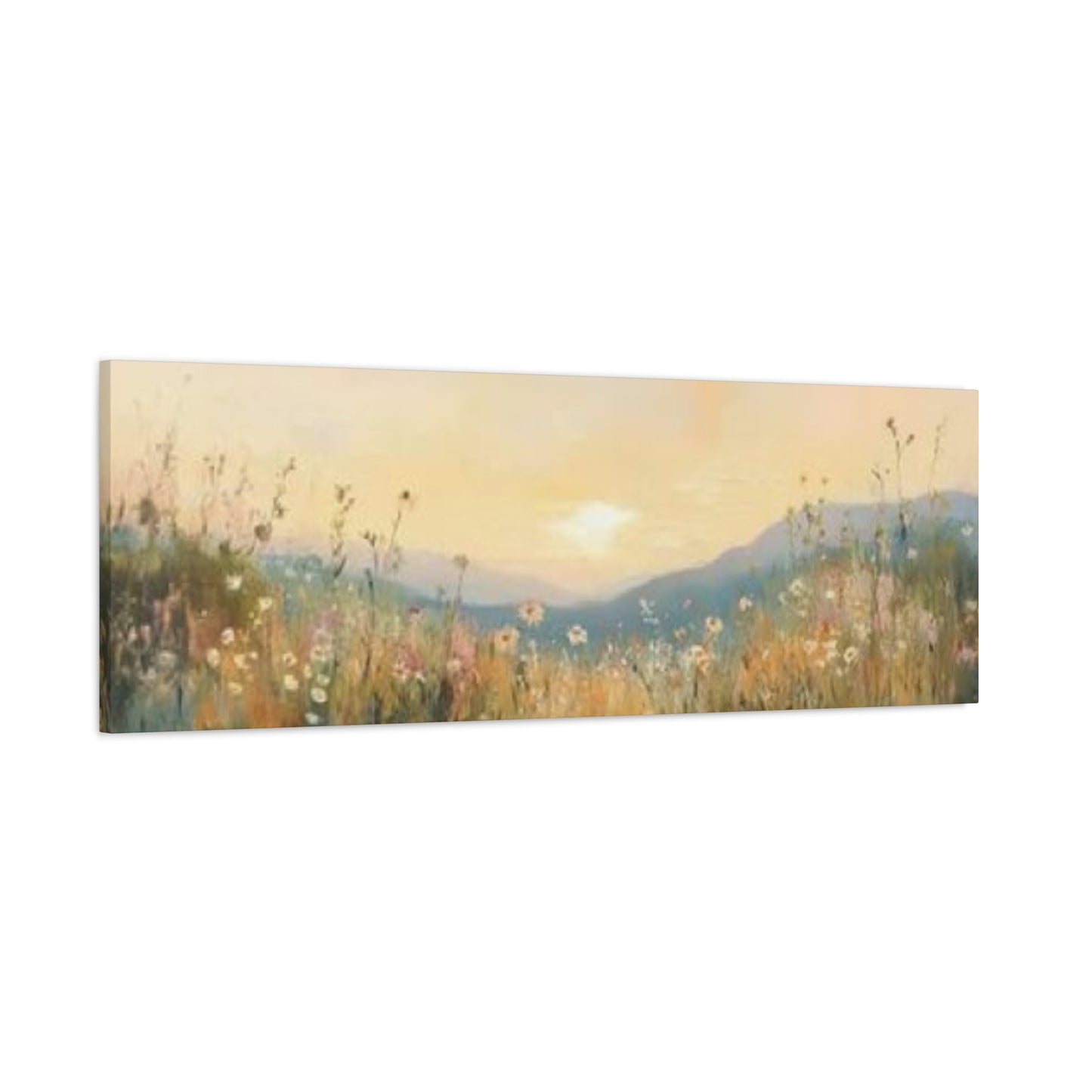 Sunset In Mountain Panoramas Wall Art & Canvas Prints